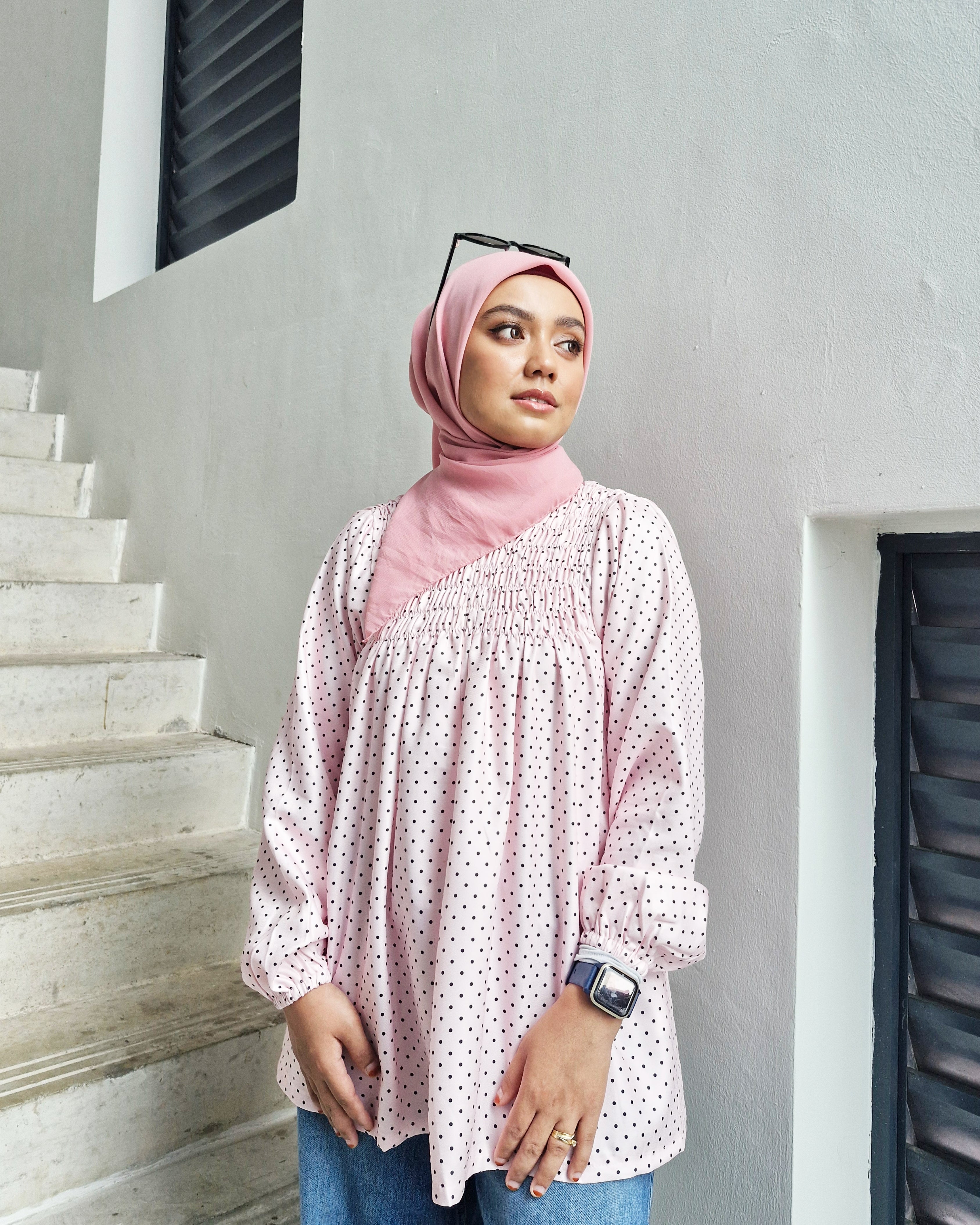 Smock Top Polka (Ruffles & Non-Ruffles)