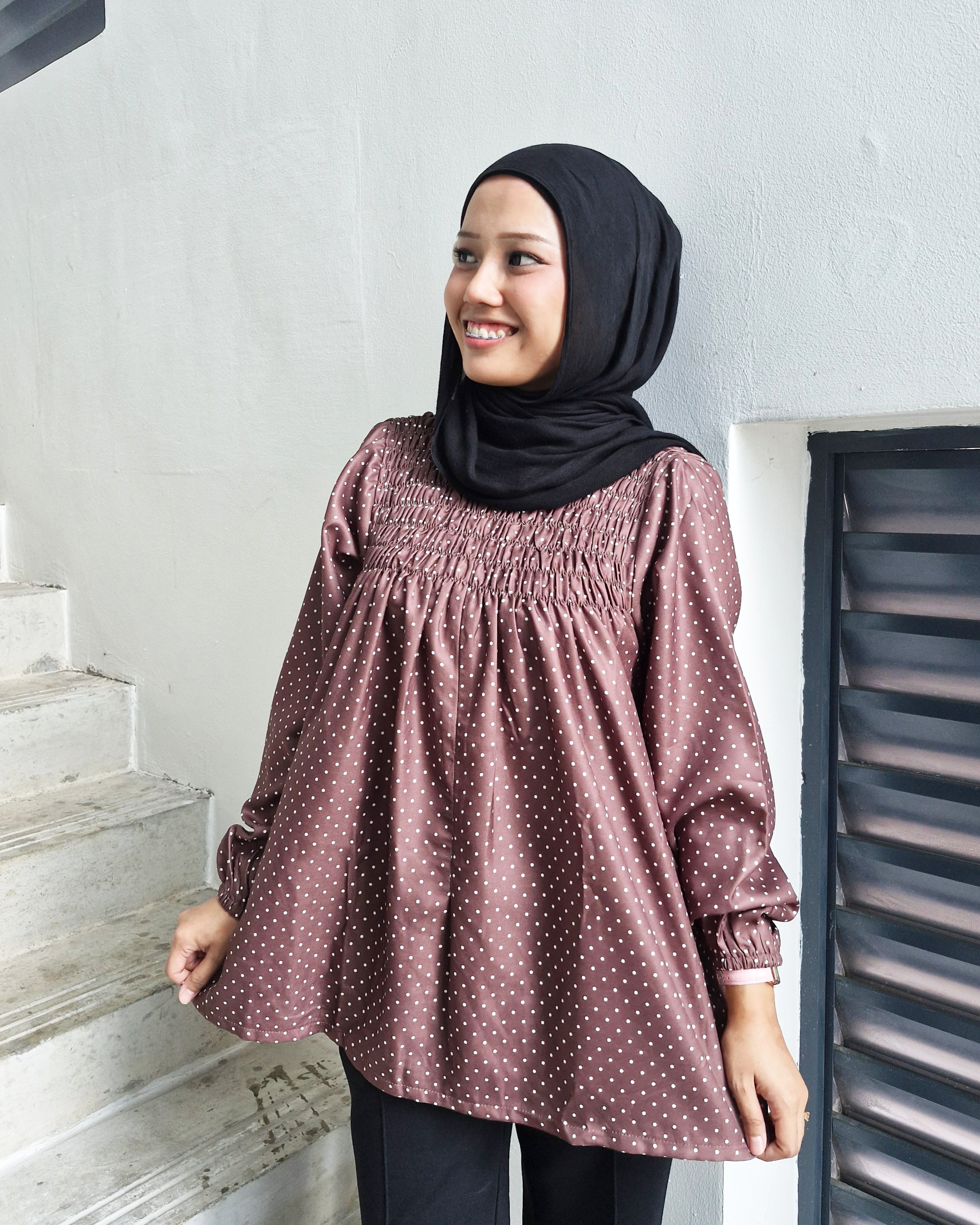 Smock Top Polka (Ruffles & Non-Ruffles)