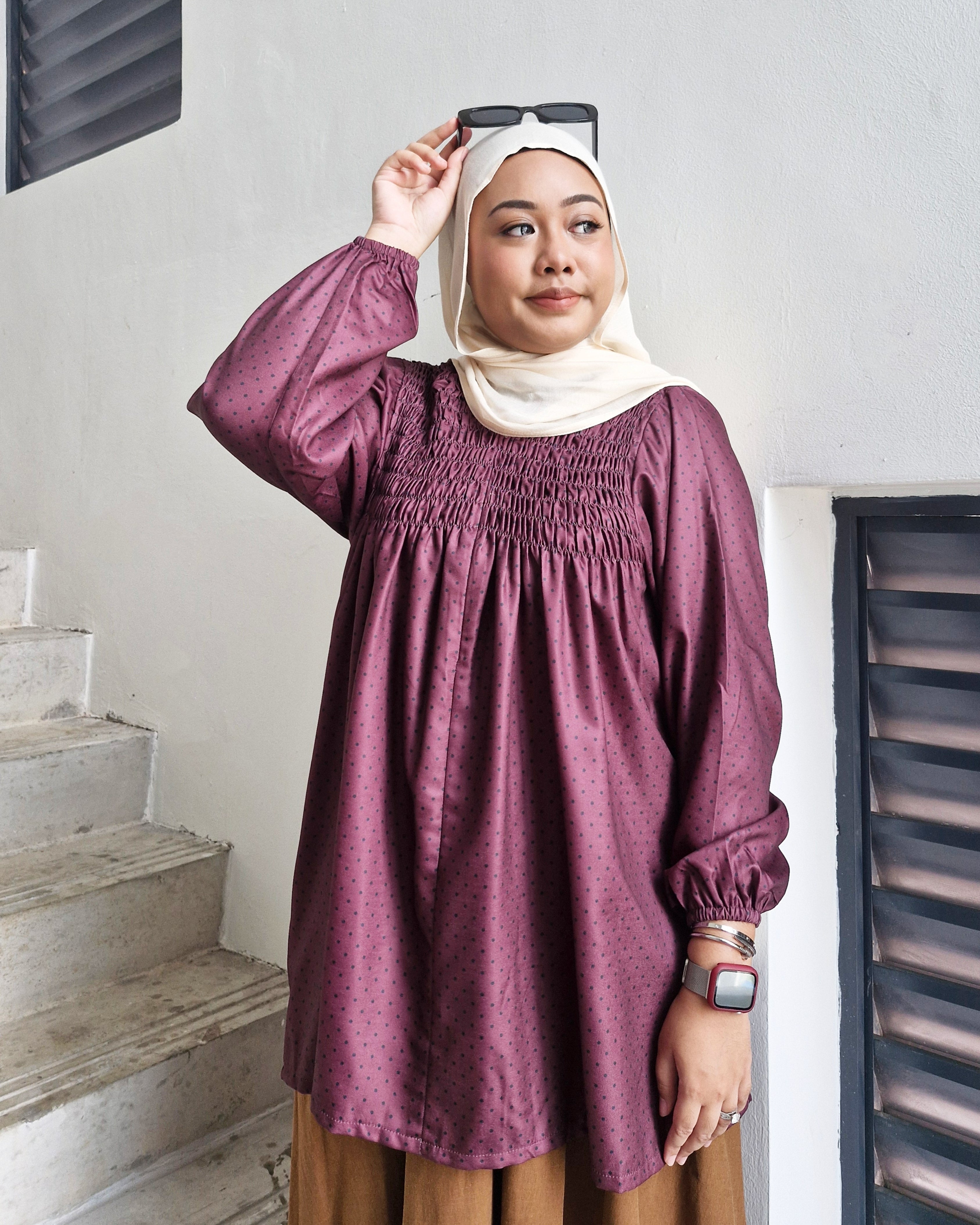 Smock Top Polka (Ruffles & Non-Ruffles)