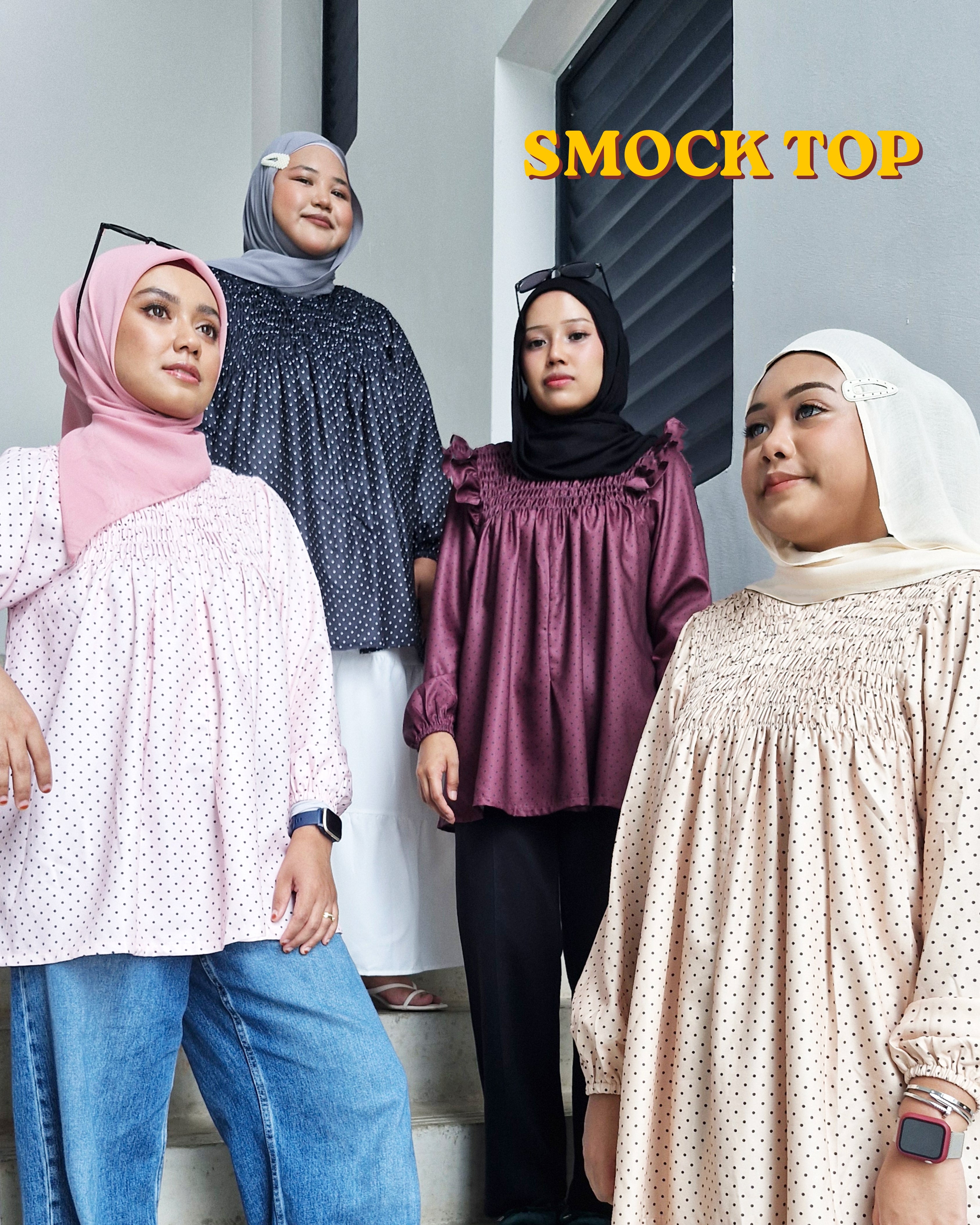 Smock Top Polka (Ruffles & Non-Ruffles)