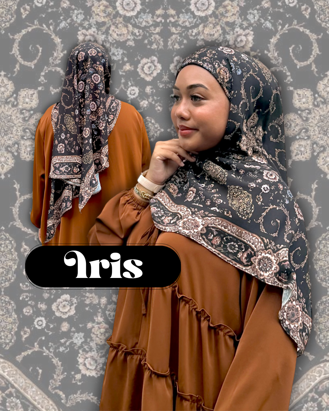 Secret Garden Hijab Collection (2M Shawl, 2M Shawl With Inner, 50" Bawal, 50" Instant Bawal With Inner)