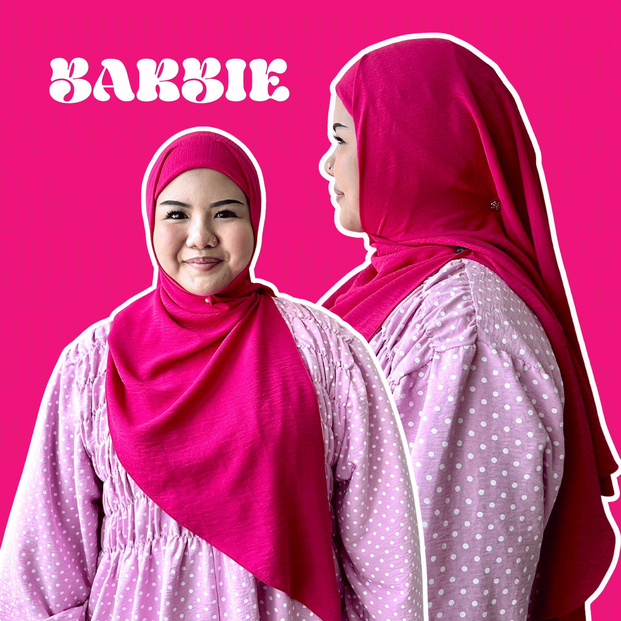 Plain Series: Instant Bawal Hijab in Crinkle