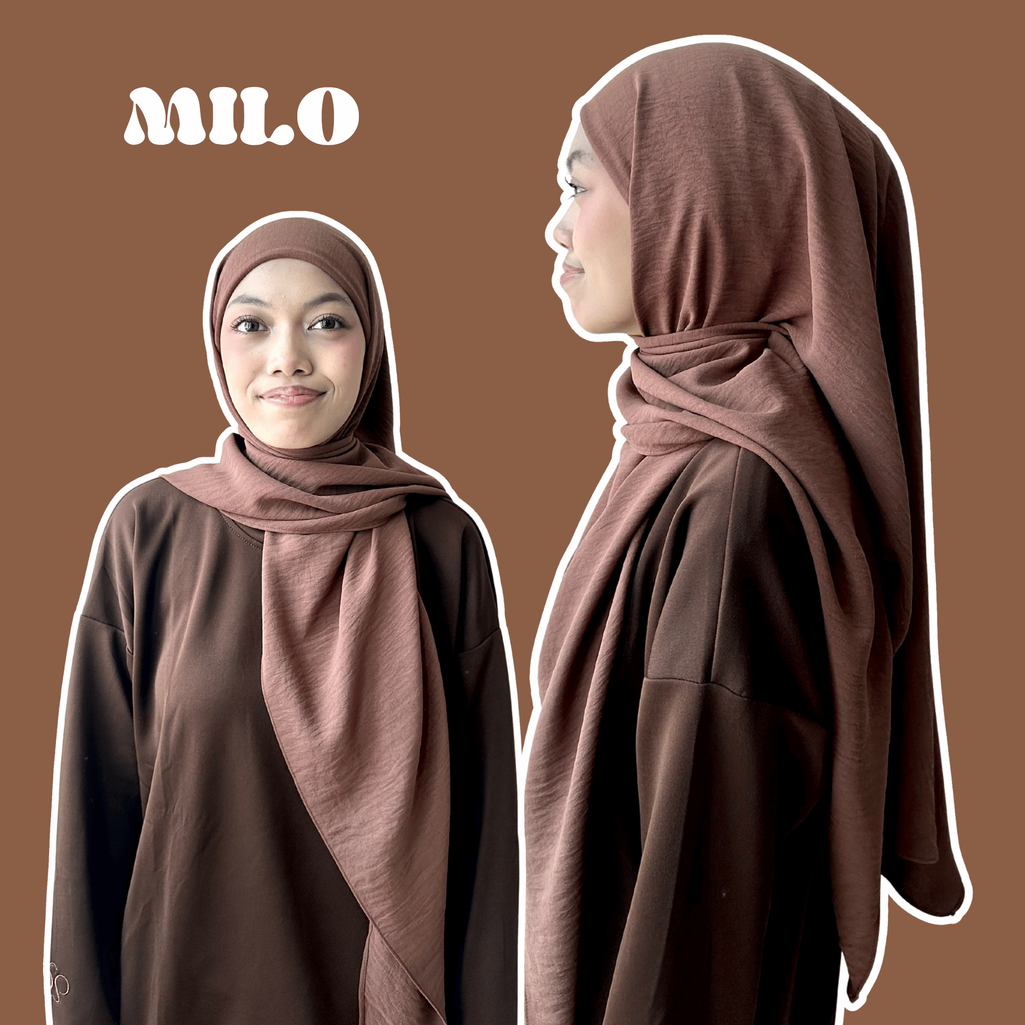Plain Series: Instant Bawal Hijab in Crinkle