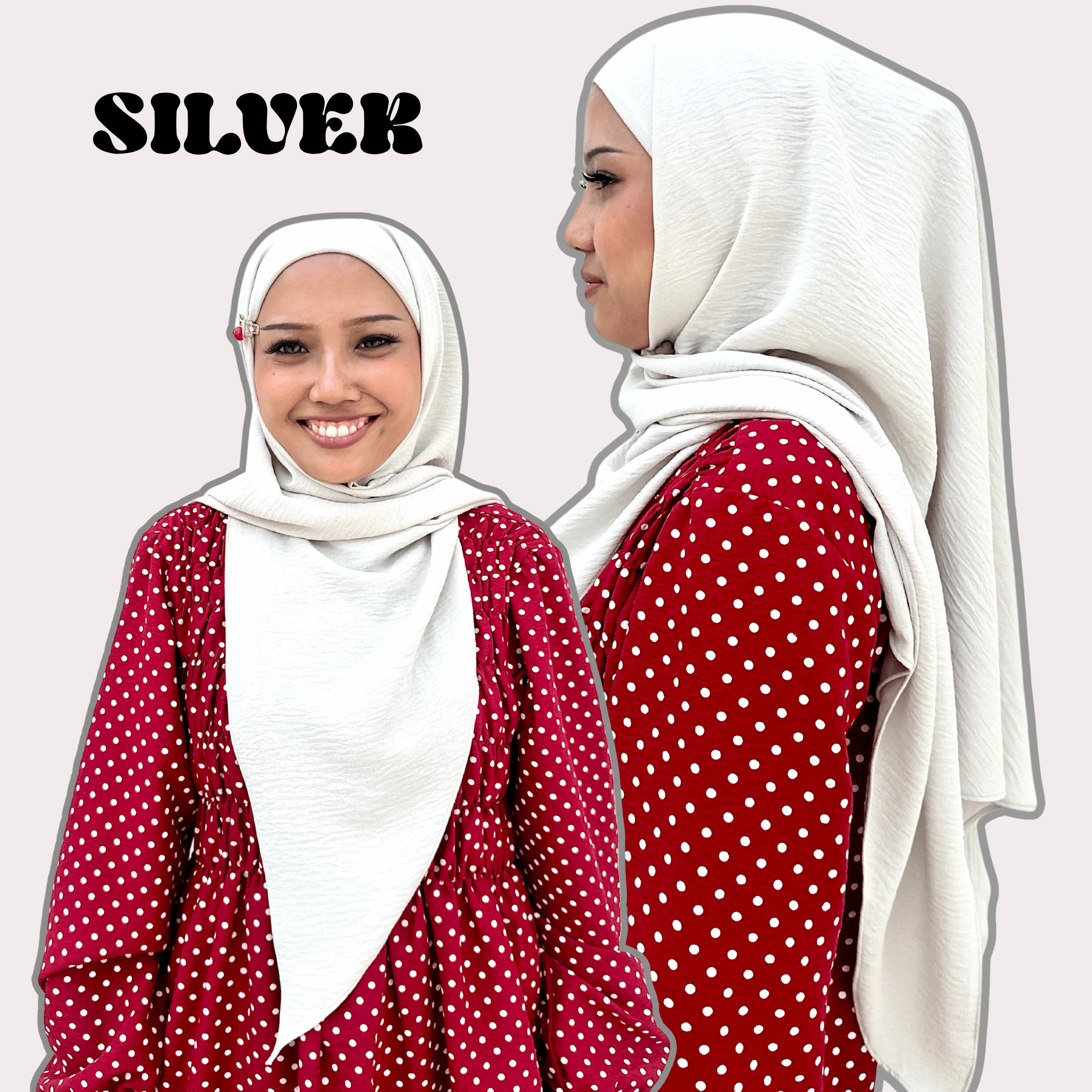 Plain Series: Instant Bawal Hijab in Crinkle