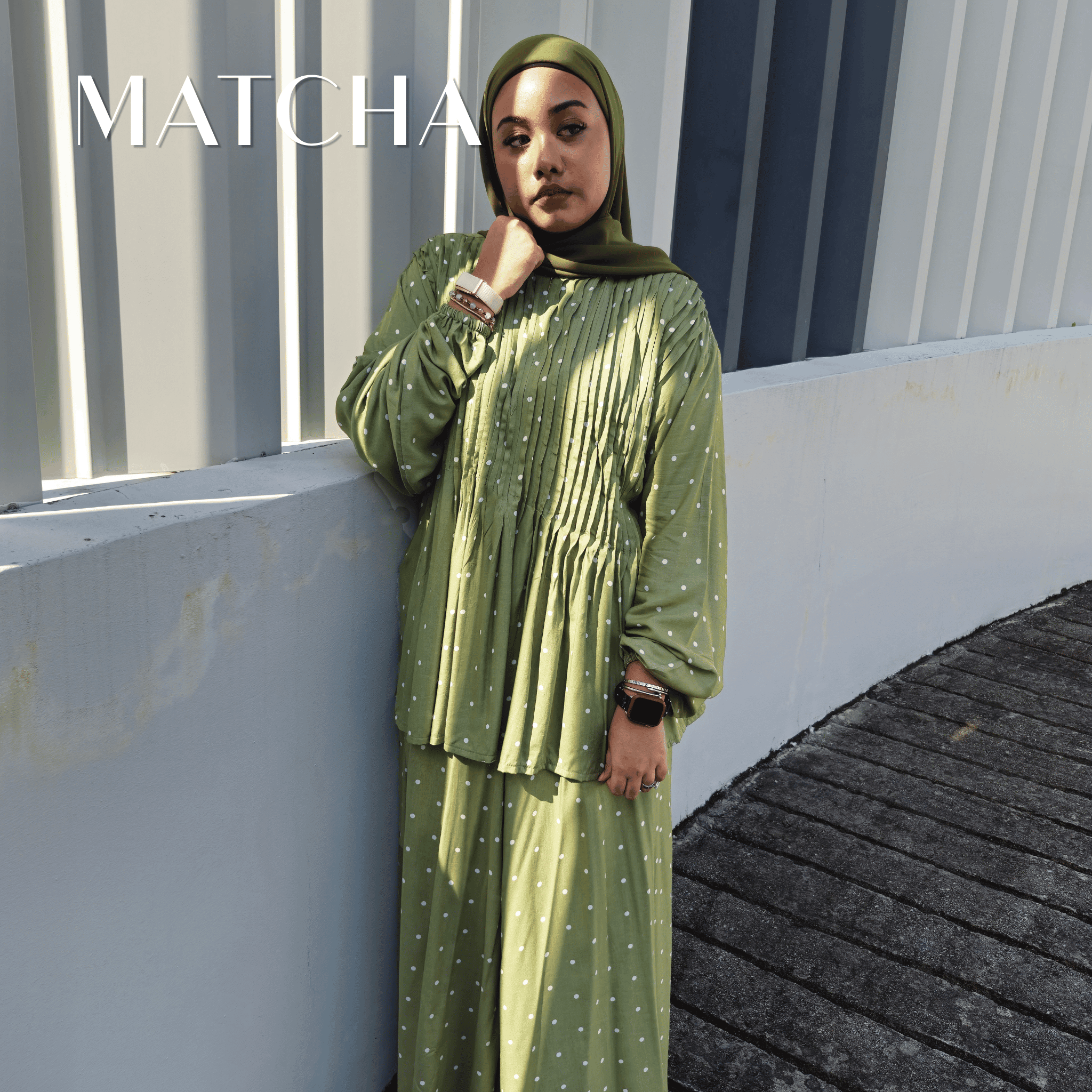 Freya Rayon Pleated Skirt Set