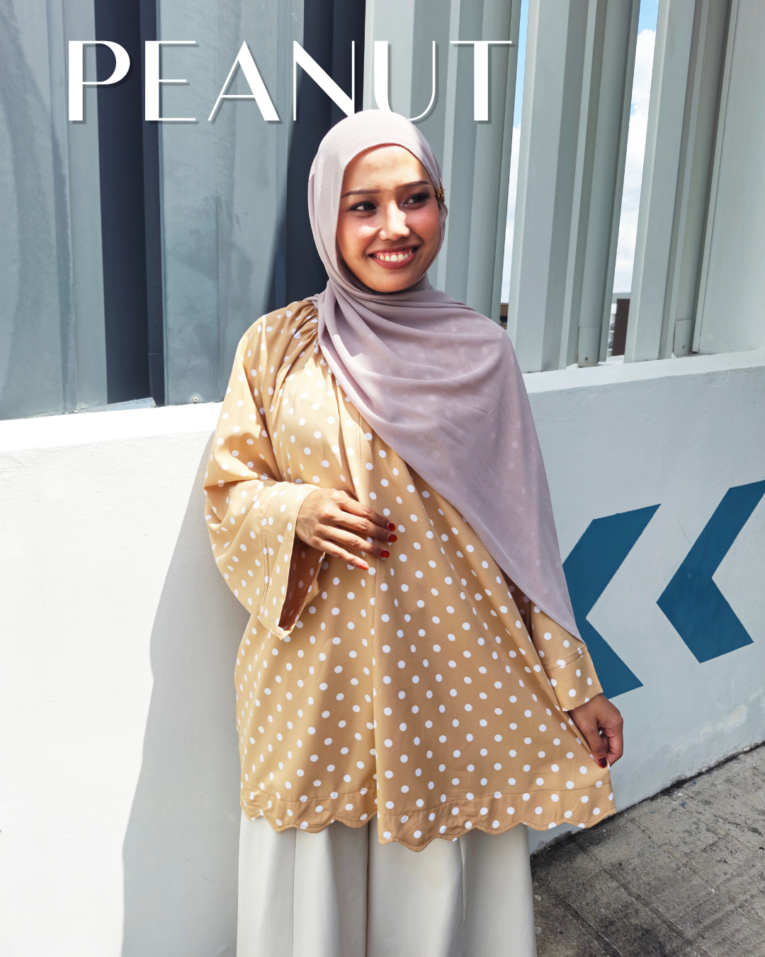 Ryla Raglan Scallop Tunic Top