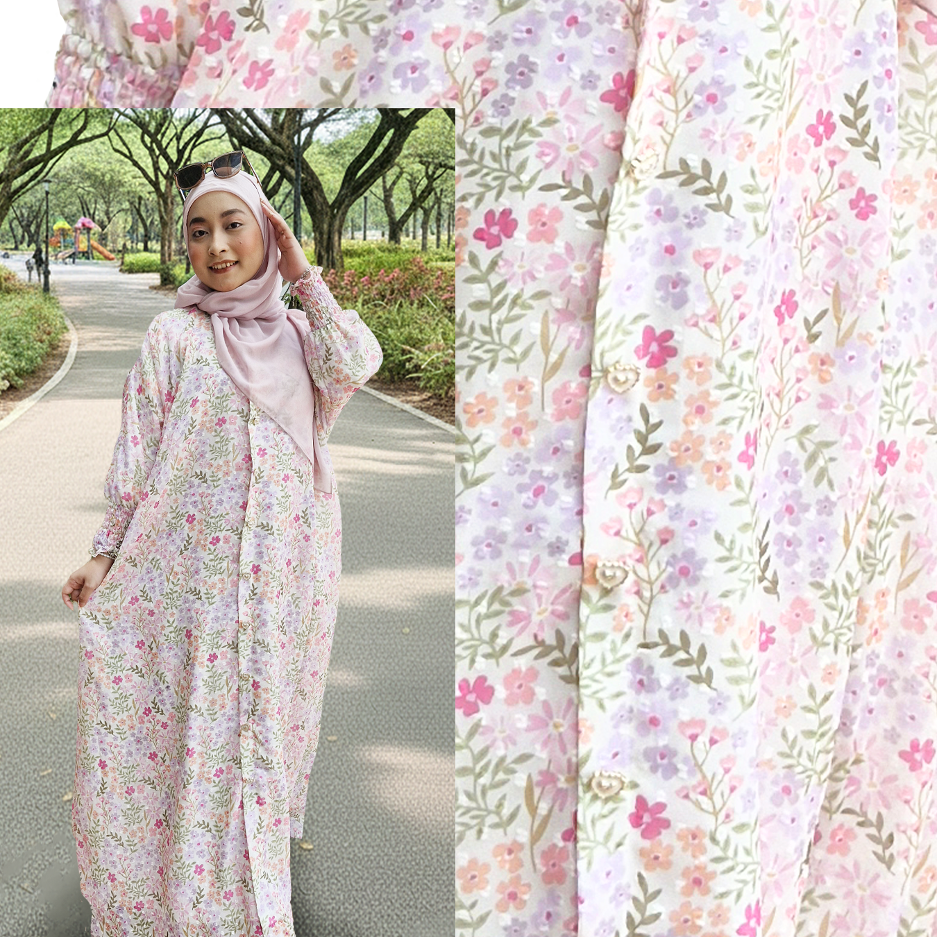 Kendra Kaftan Airtech Kebaya