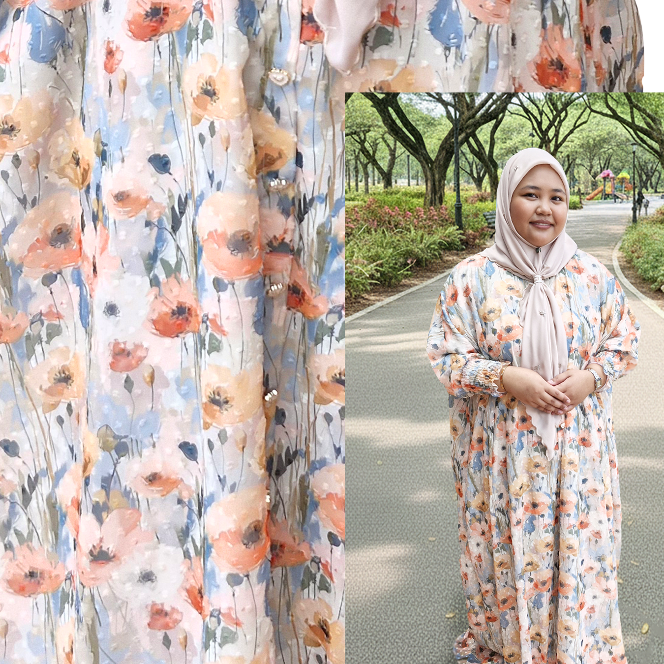 Kendra Kaftan Airtech Kebaya