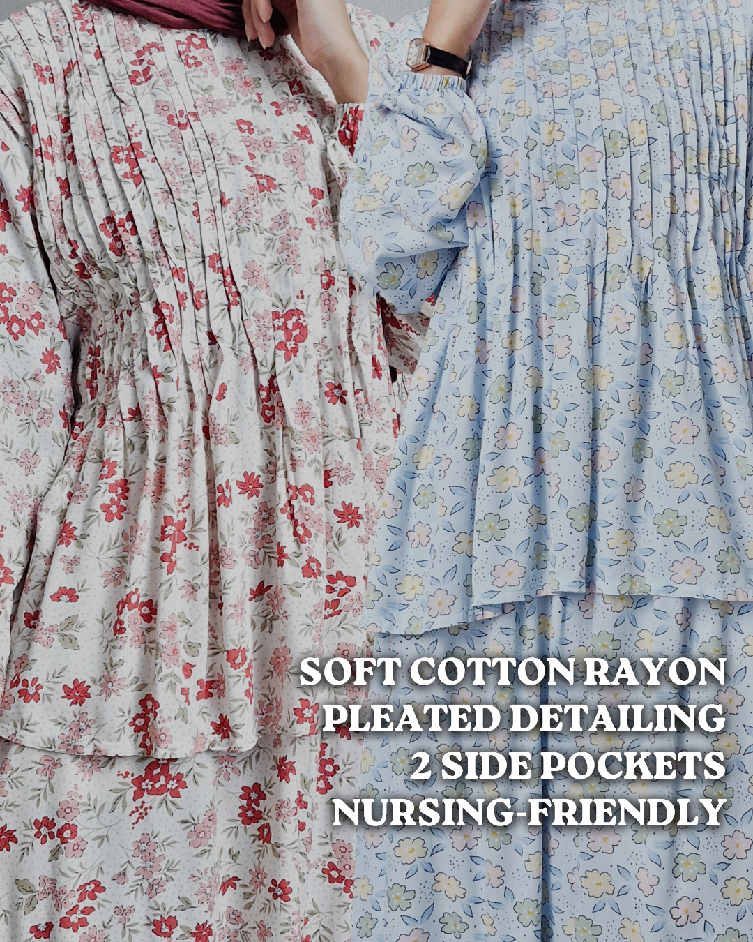 Freya Rayon Pleated Skirt Set