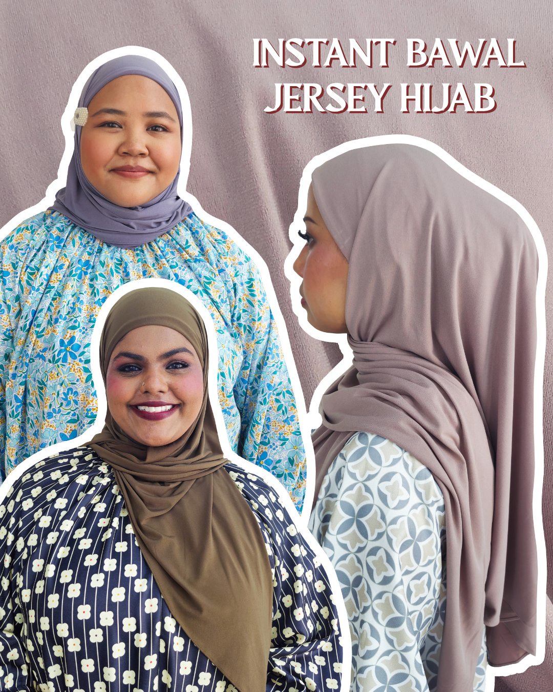 Instant Bawal Jersey Hijab