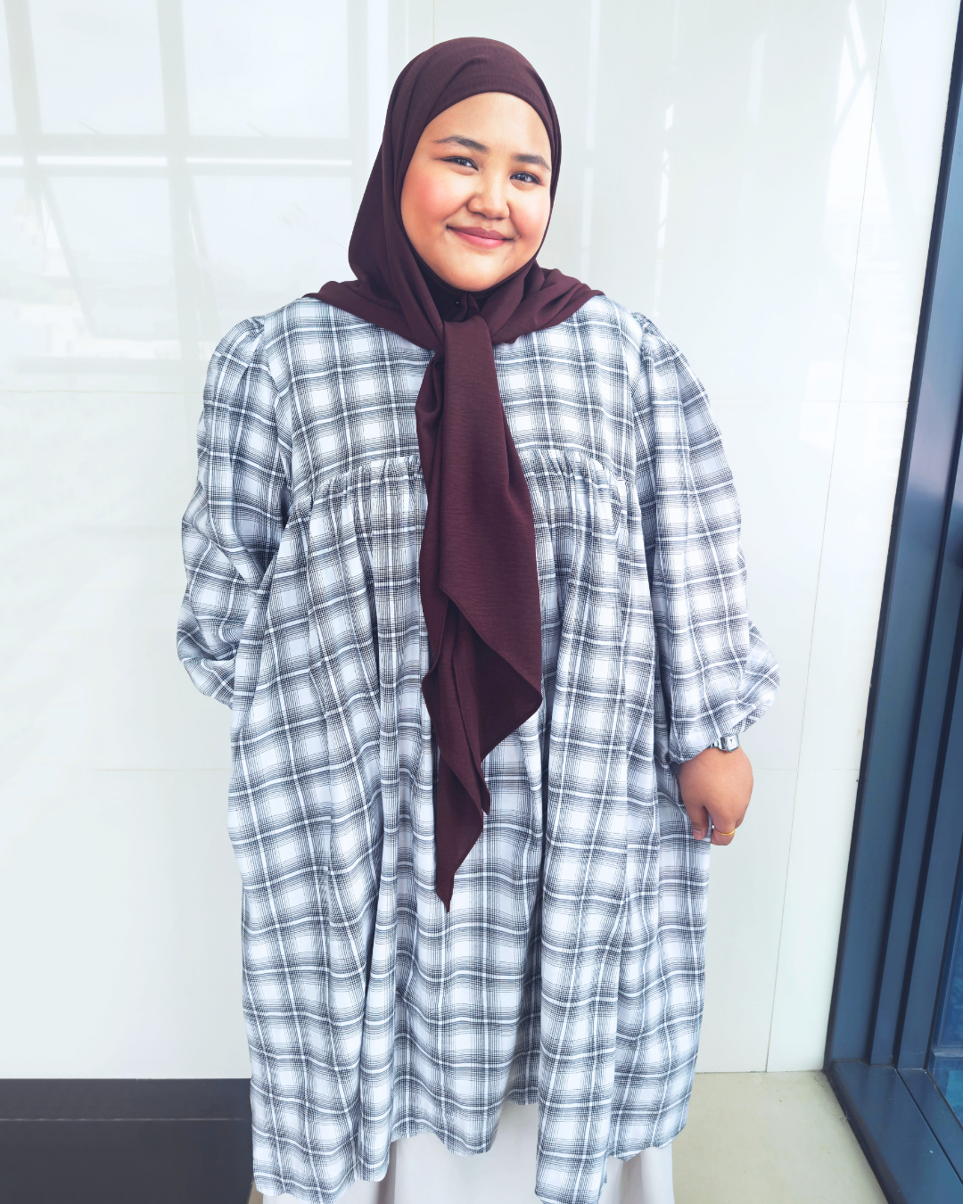 Nayla Checkered Tunic