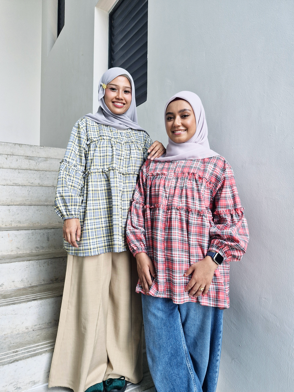 Noura Gingham Top