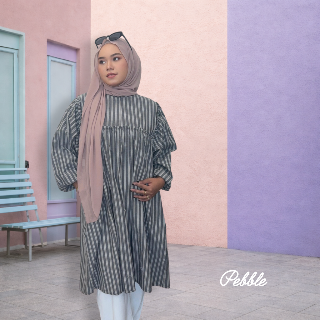 Neela Stripes Soft Linen Midi