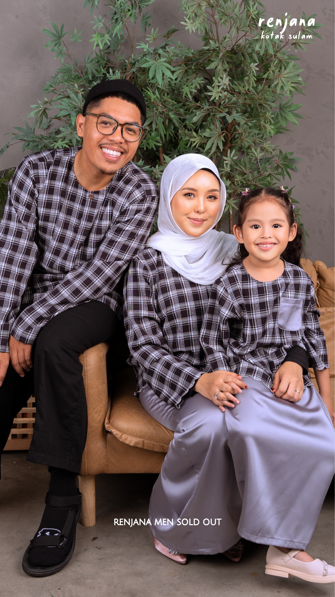 Renjana Kotak Sulam Raya Mom & Daughter Set