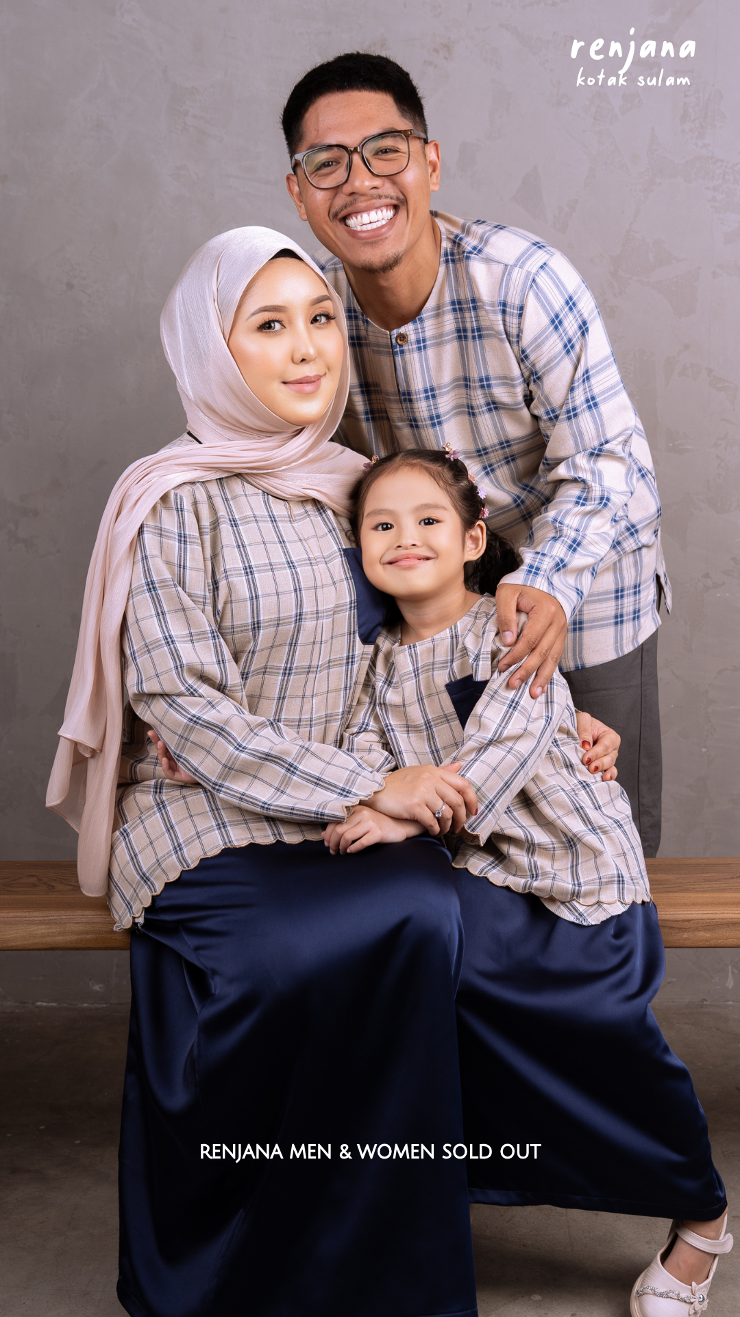 Renjana Kotak Sulam Raya Mom & Daughter Set