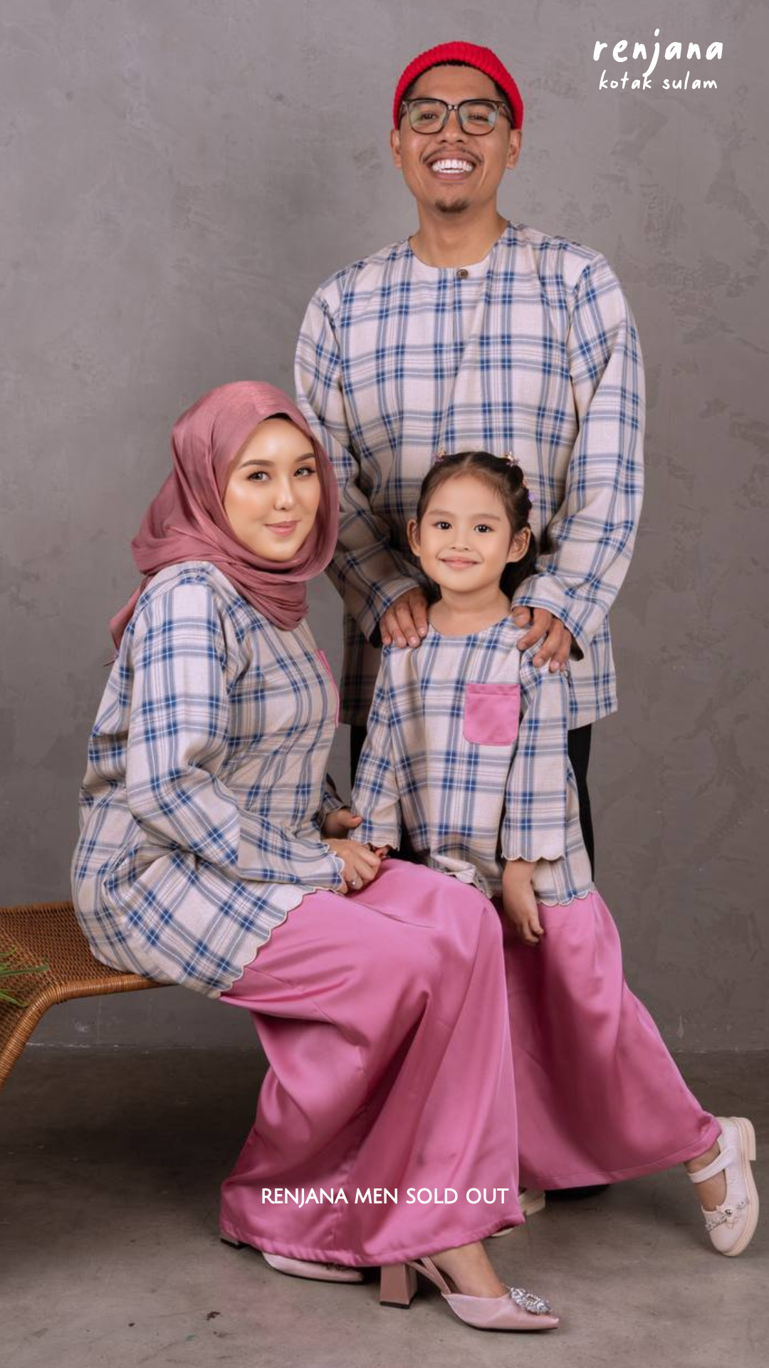 Renjana Kotak Sulam Raya Mom & Daughter Set