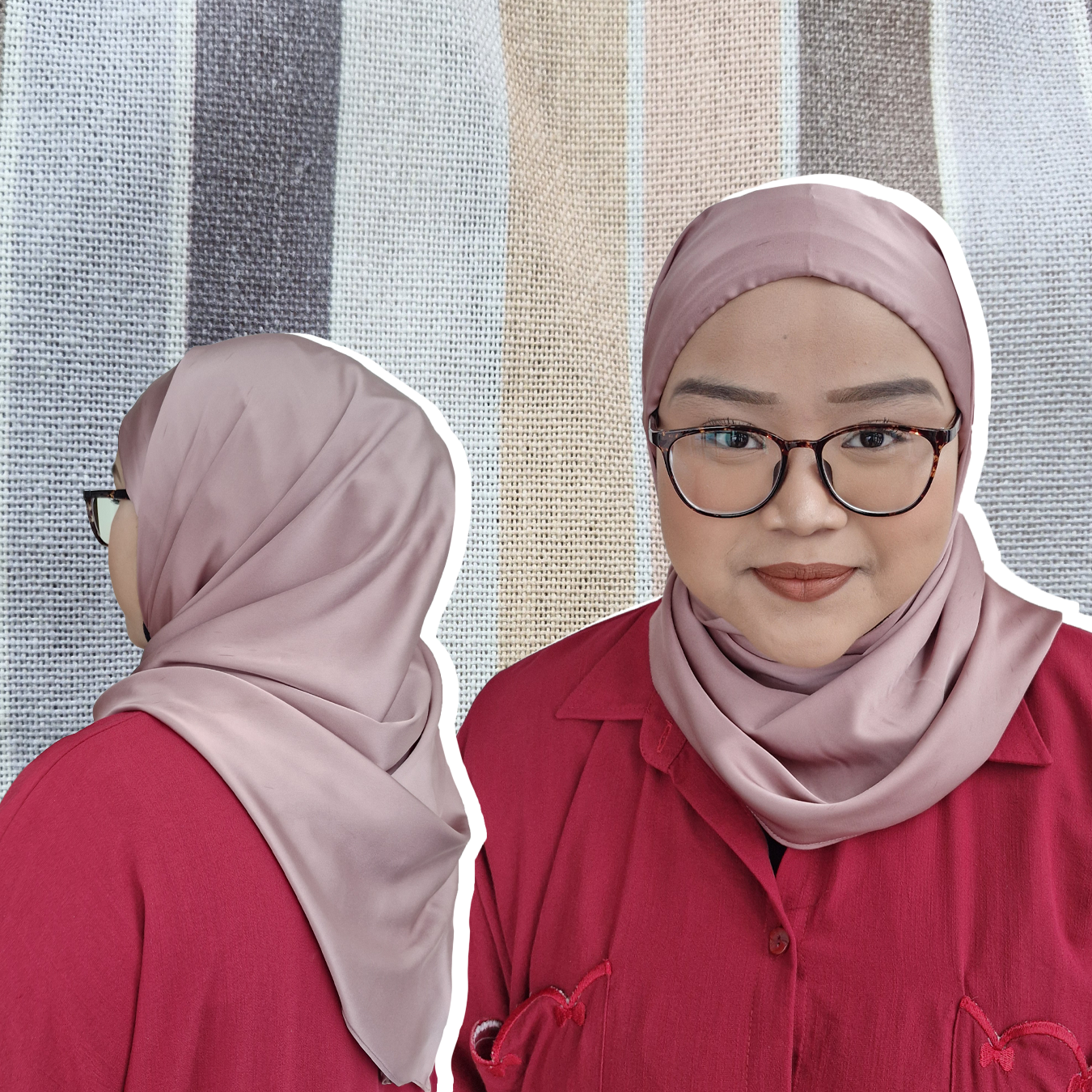 Satin Tudung (2M Shawl, Tri Inner, Shawl w Inner)