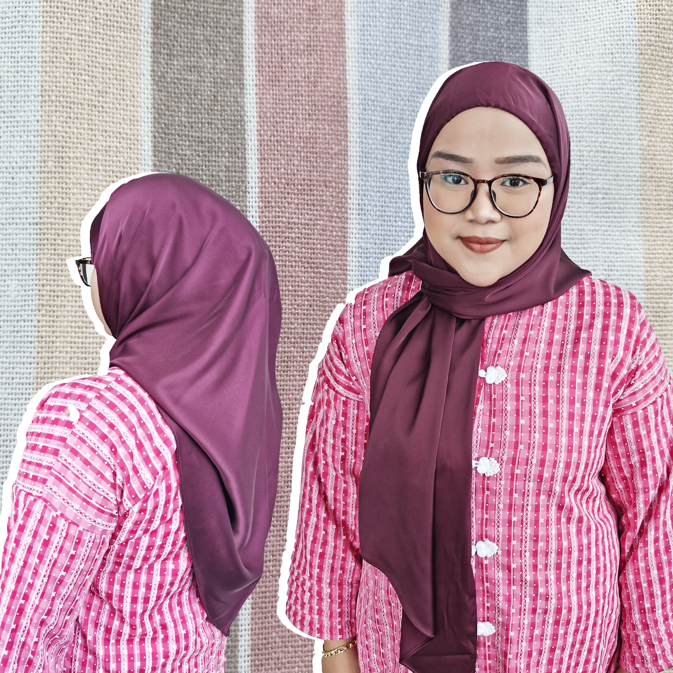 Satin Tudung (2M Shawl, Tri Inner, Shawl w Inner)
