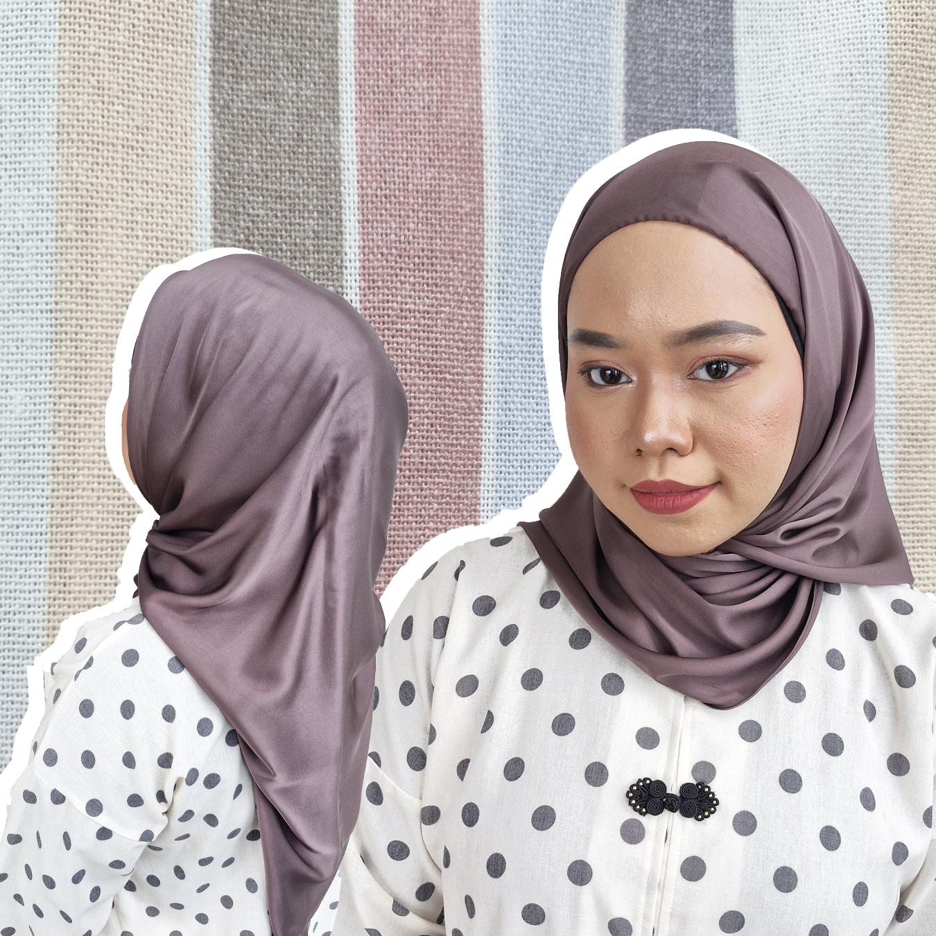 Satin Tudung (2M Shawl, Tri Inner, Shawl w Inner)