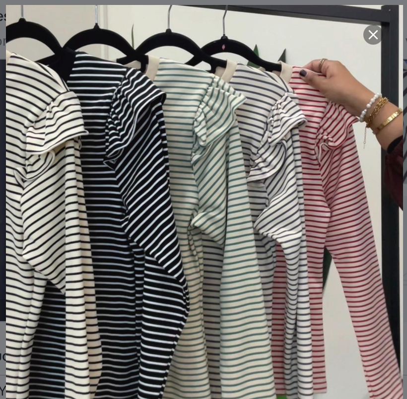 Puffy Striped Top