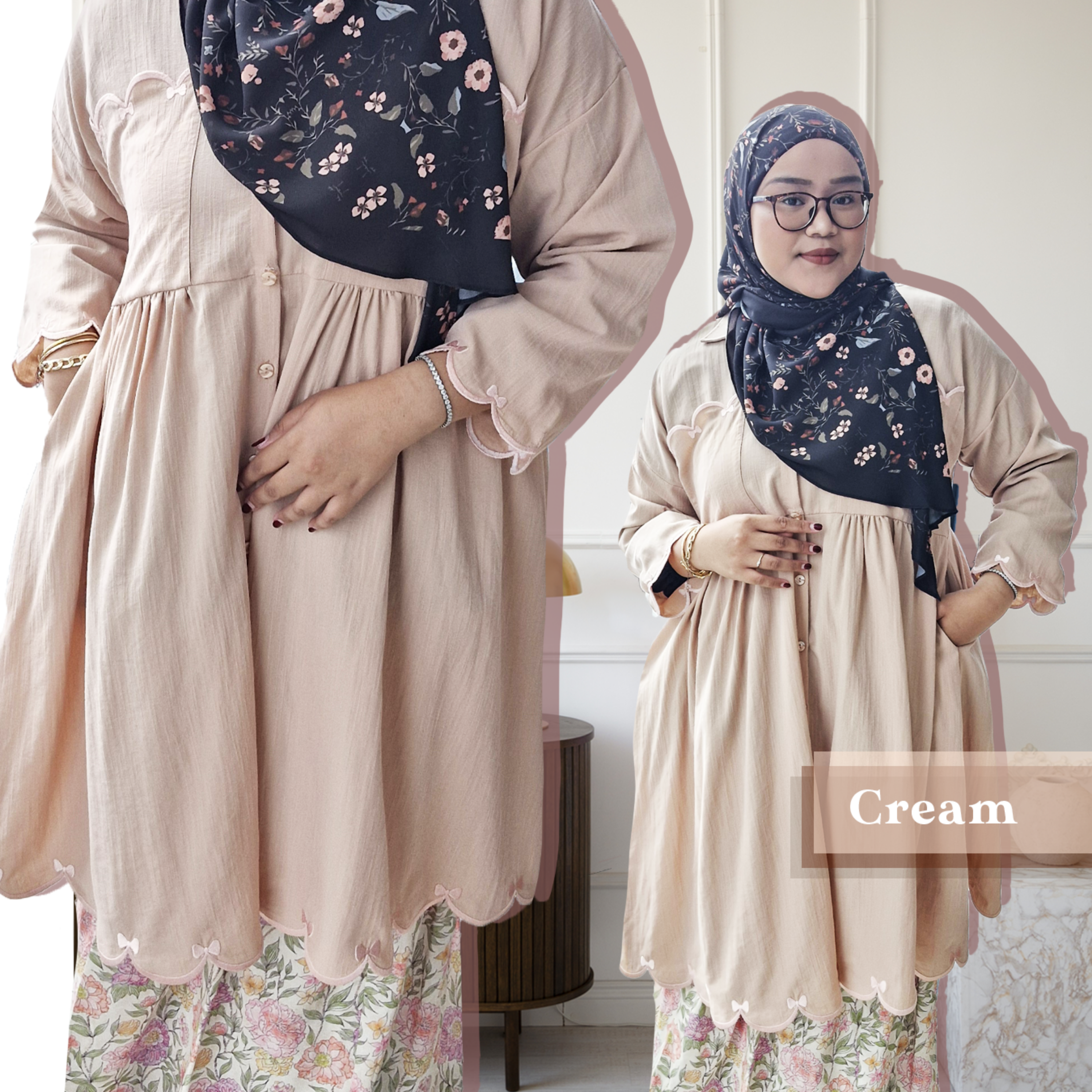 Suri Collared Midi with Sulam