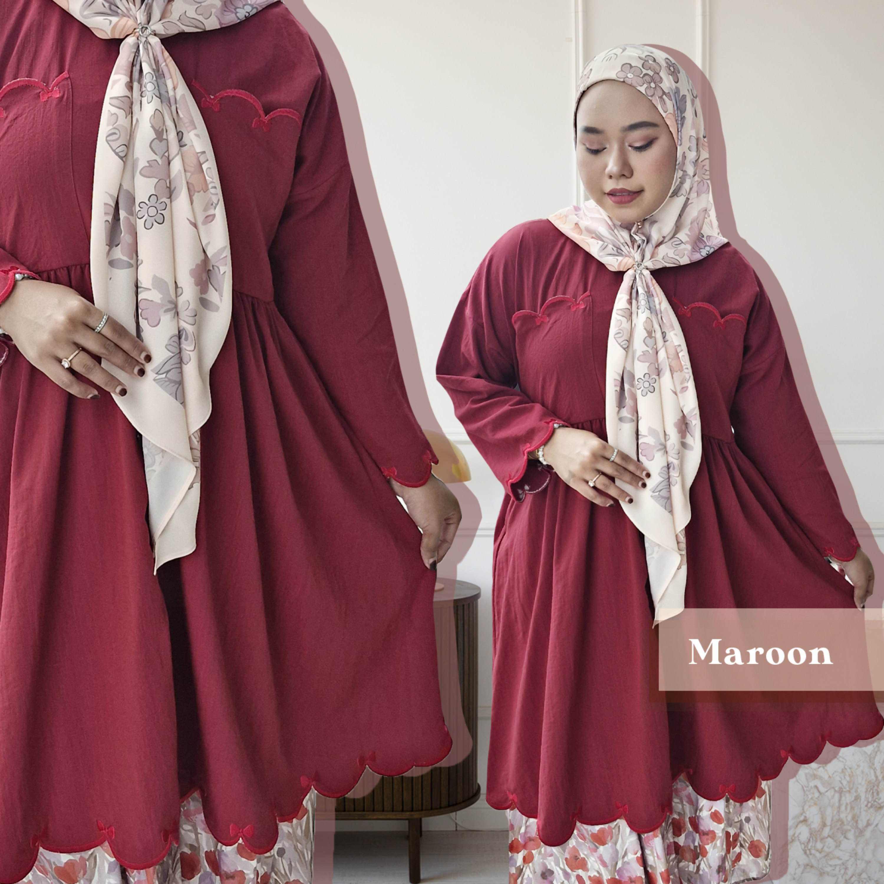 Suri Collared Midi with Sulam