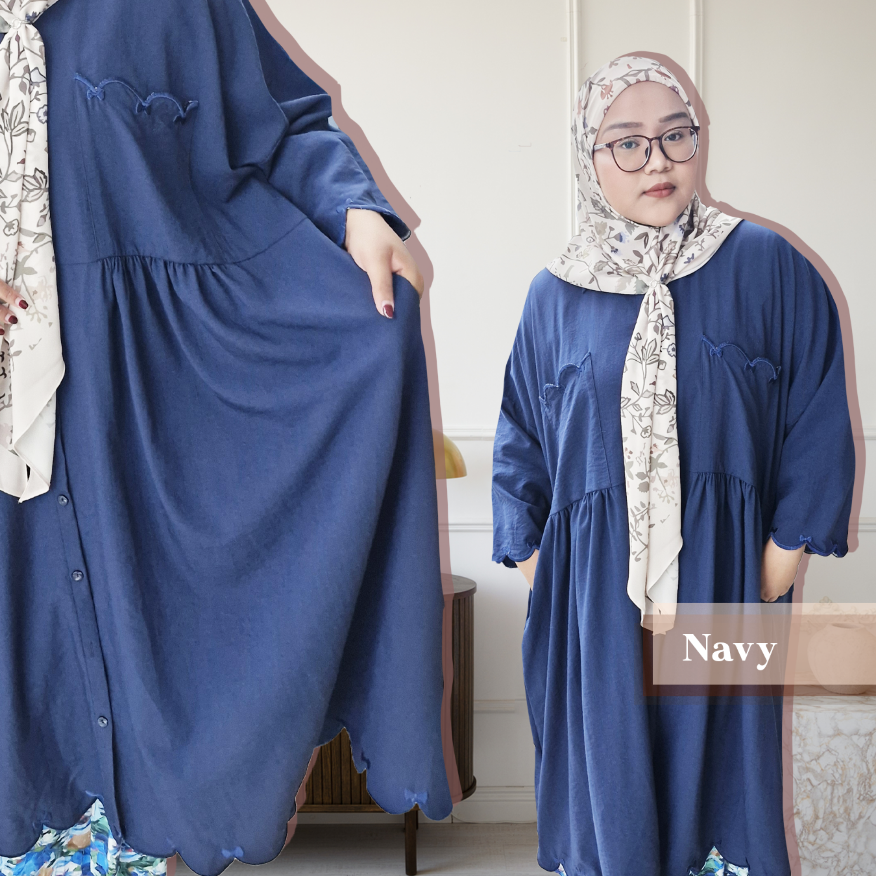 Suri Collared Midi with Sulam