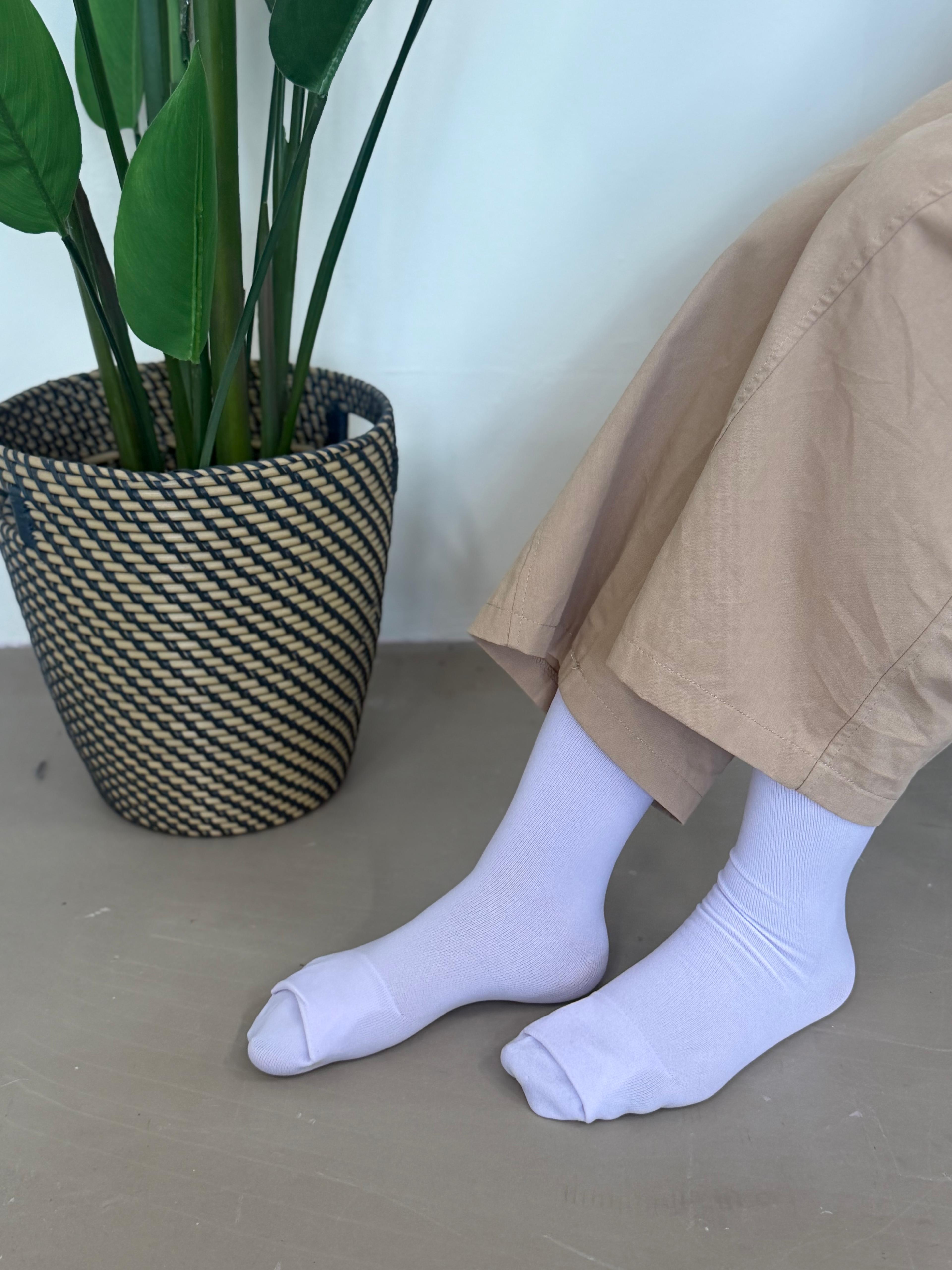 Soft Cotton Long Wudhu Socks