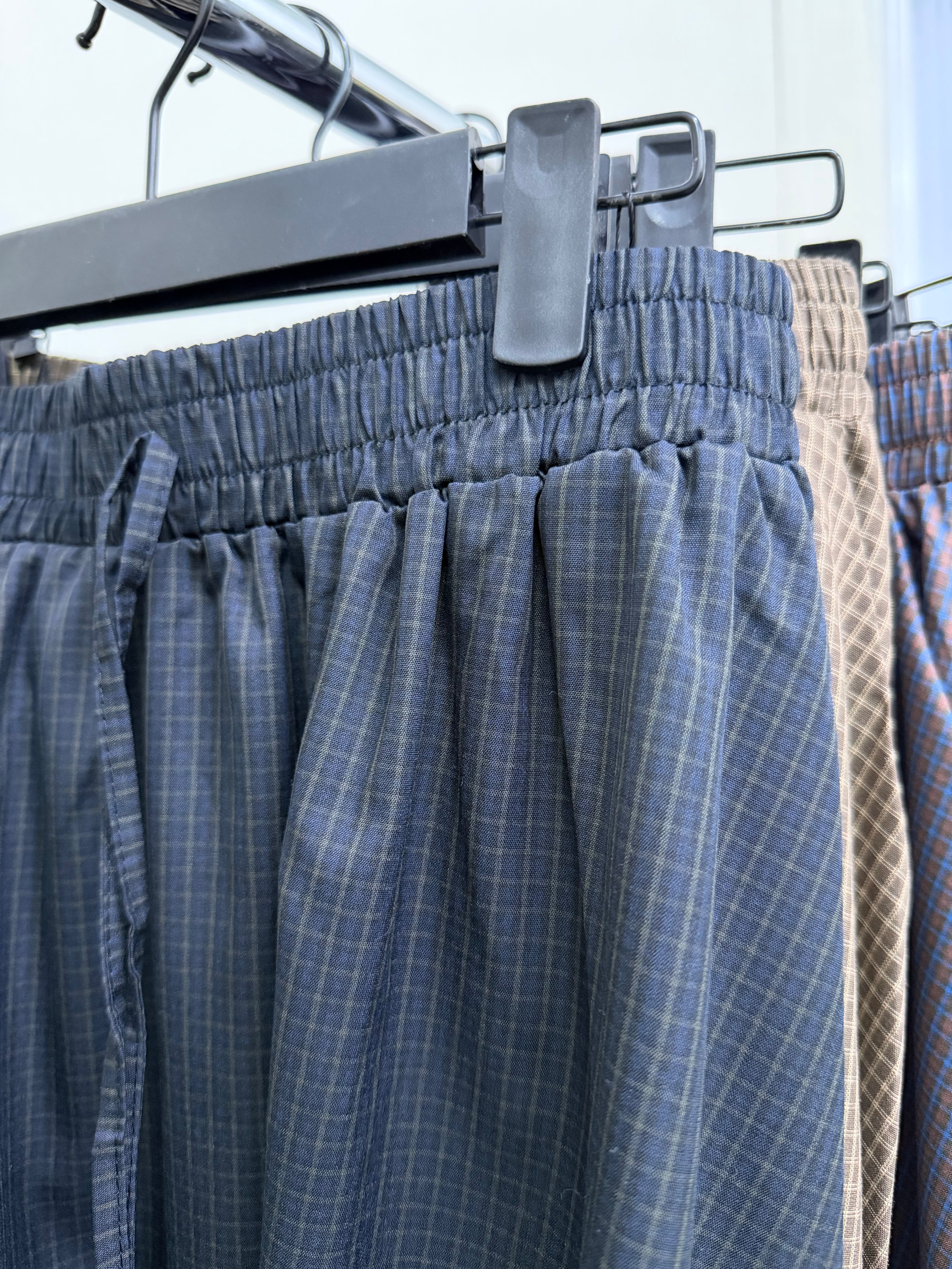 Yuna Grid Denim Skirt