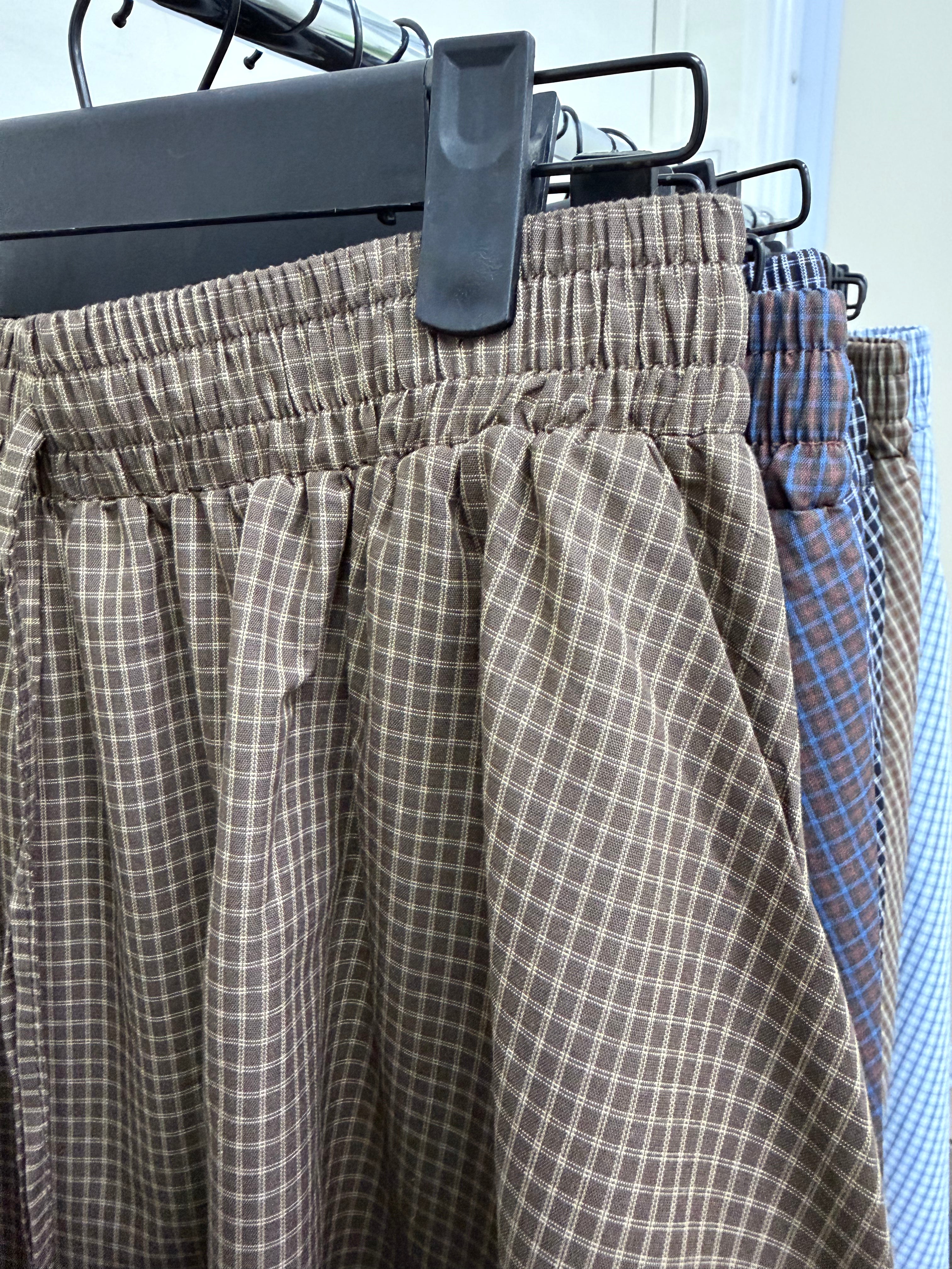 Yuna Grid Denim Skirt