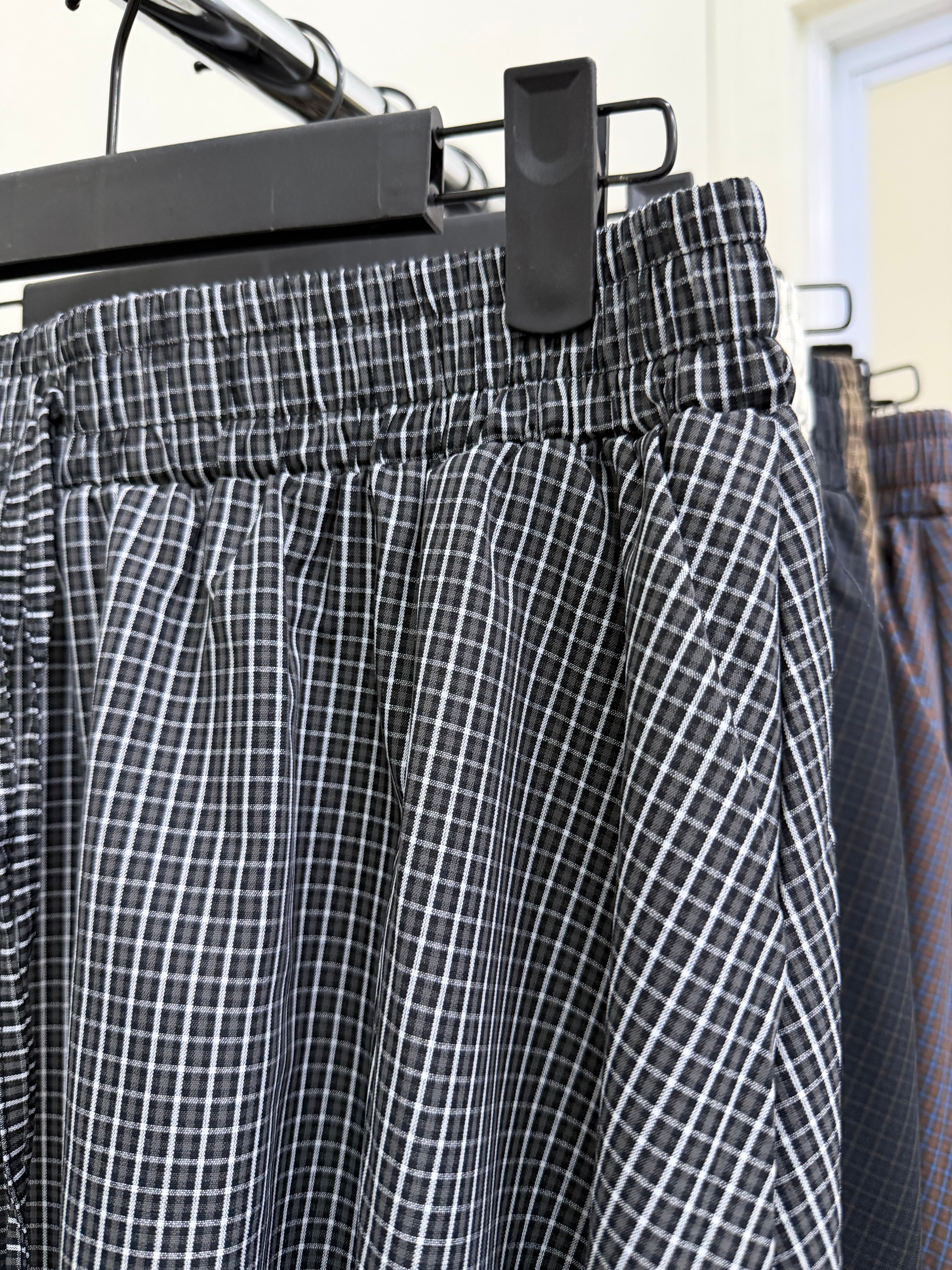 Yuna Grid Denim Skirt