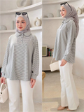 Nina Collared Striped Shirt