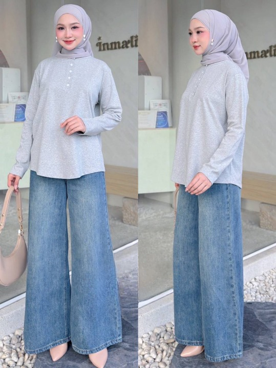 Wati Button Versatile Blouse