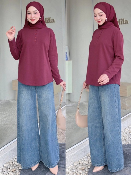 Wati Button Versatile Blouse