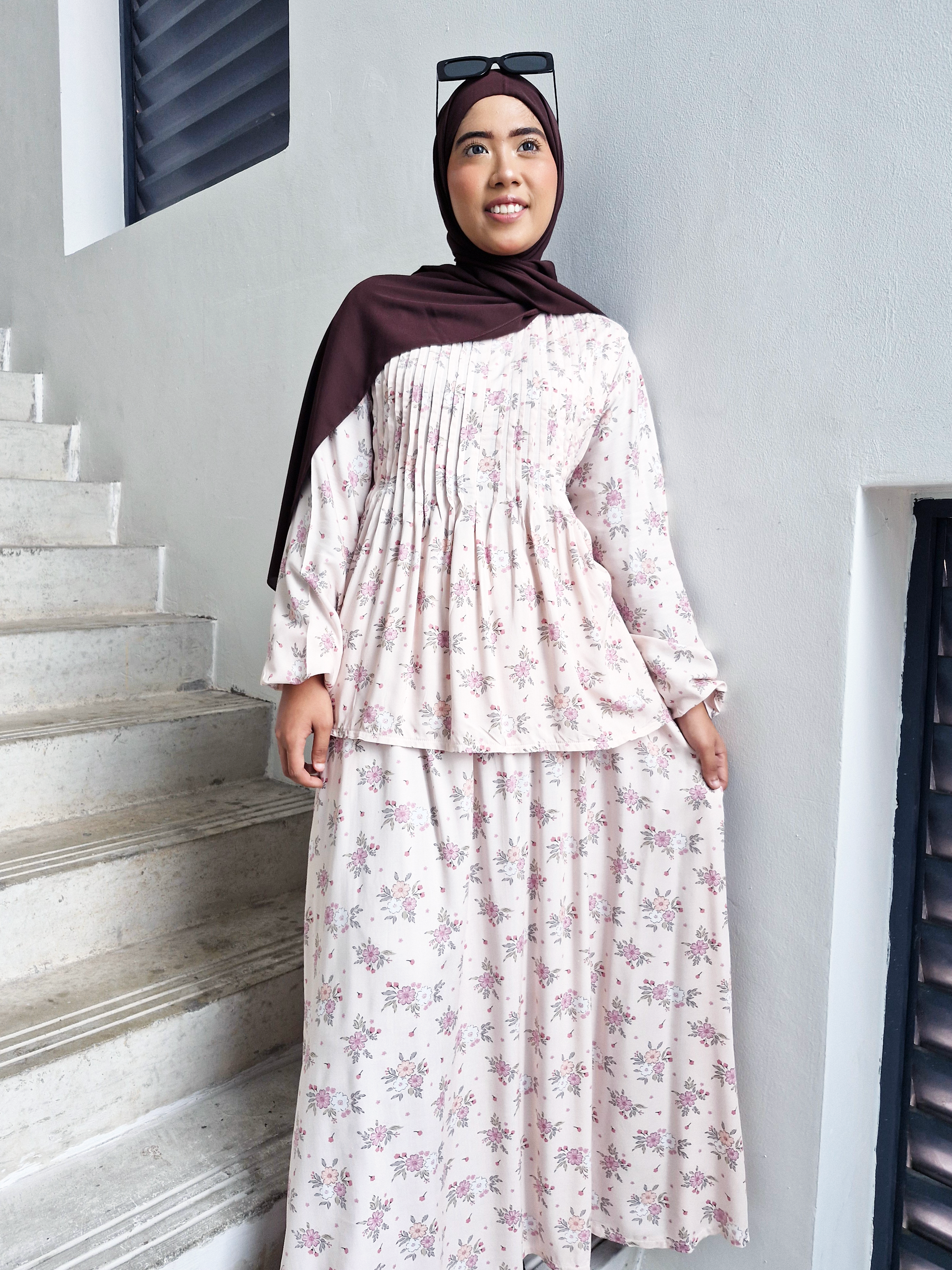 Freya Rayon Pleated Skirt Set
