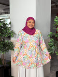 Tiara Ruffles Printed Top
