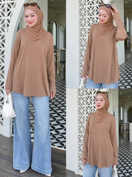Hailey Ribbed Blouse