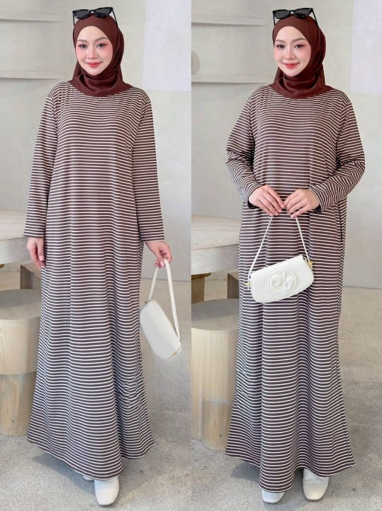 Mira Striped Maxi Comfy Dress
