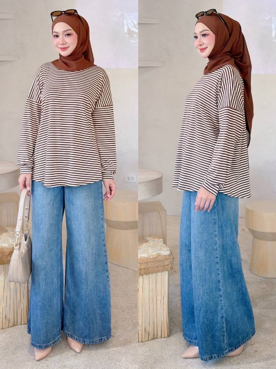 Nelly Striped Comfy Fit Blouse