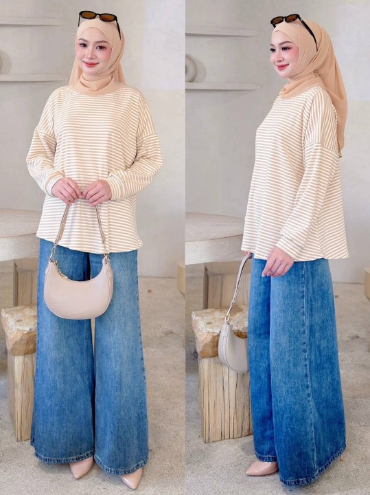 Nelly Striped Comfy Fit Blouse