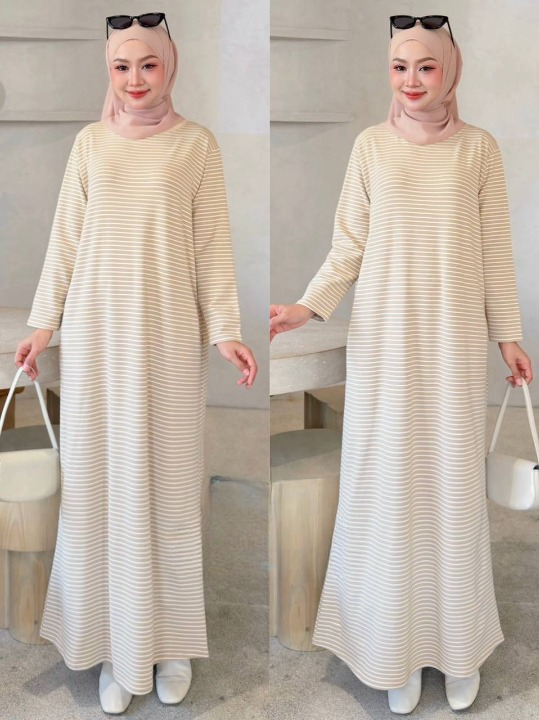 Mira Striped Maxi Comfy Dress