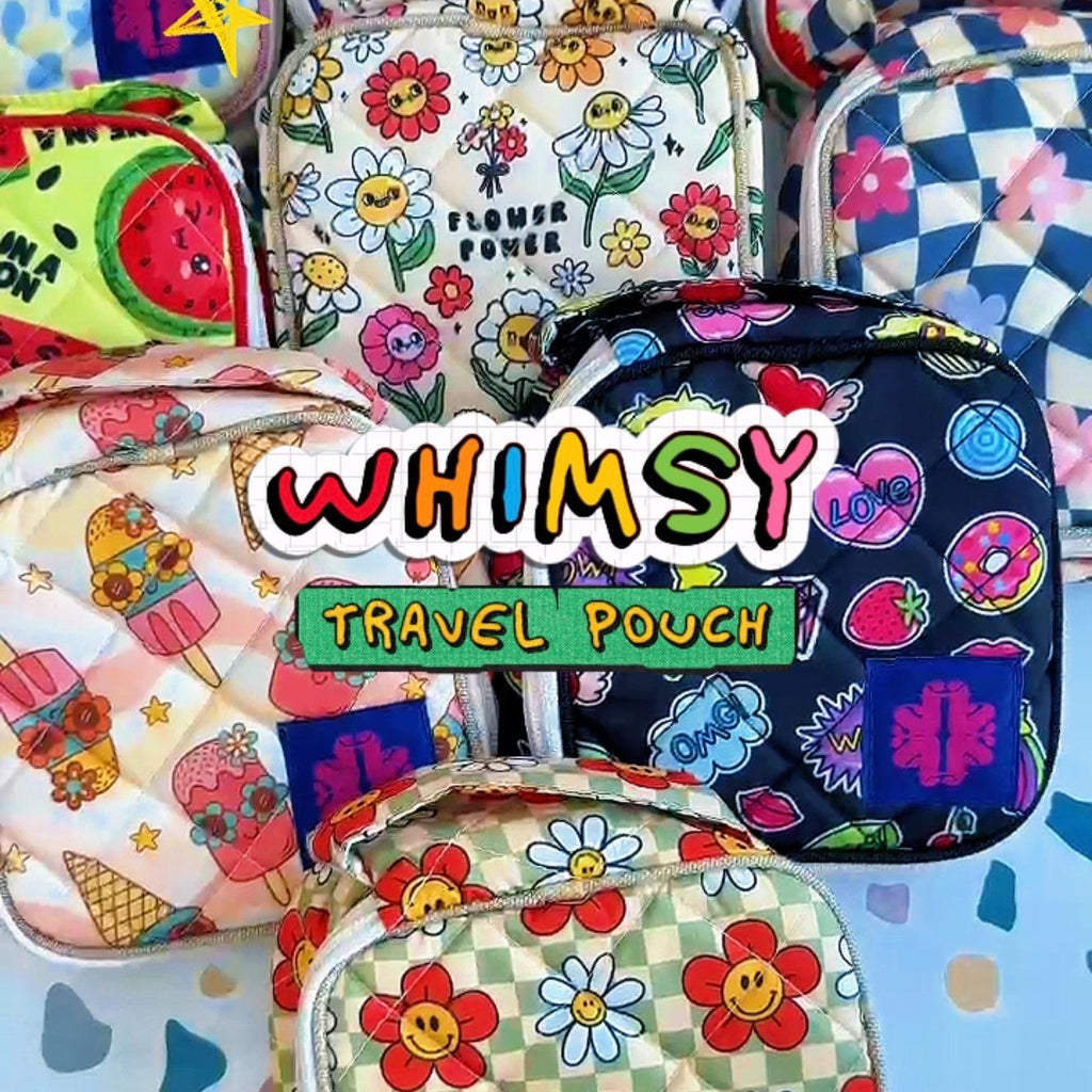 Whimsy Printed Travel Pouch