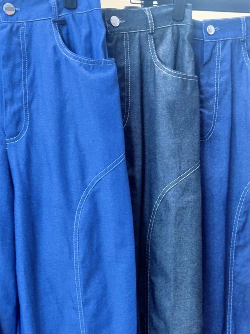 EILISH Soft Denim Pants with Pockets