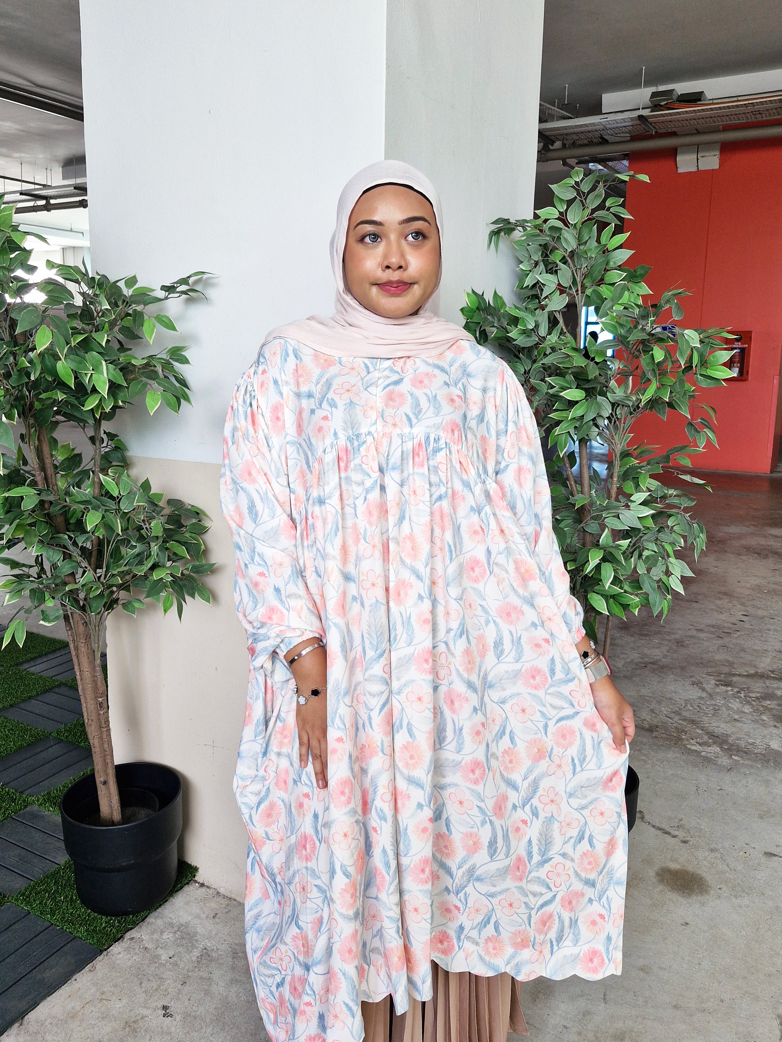 Nayla Scallop Printed Tunic