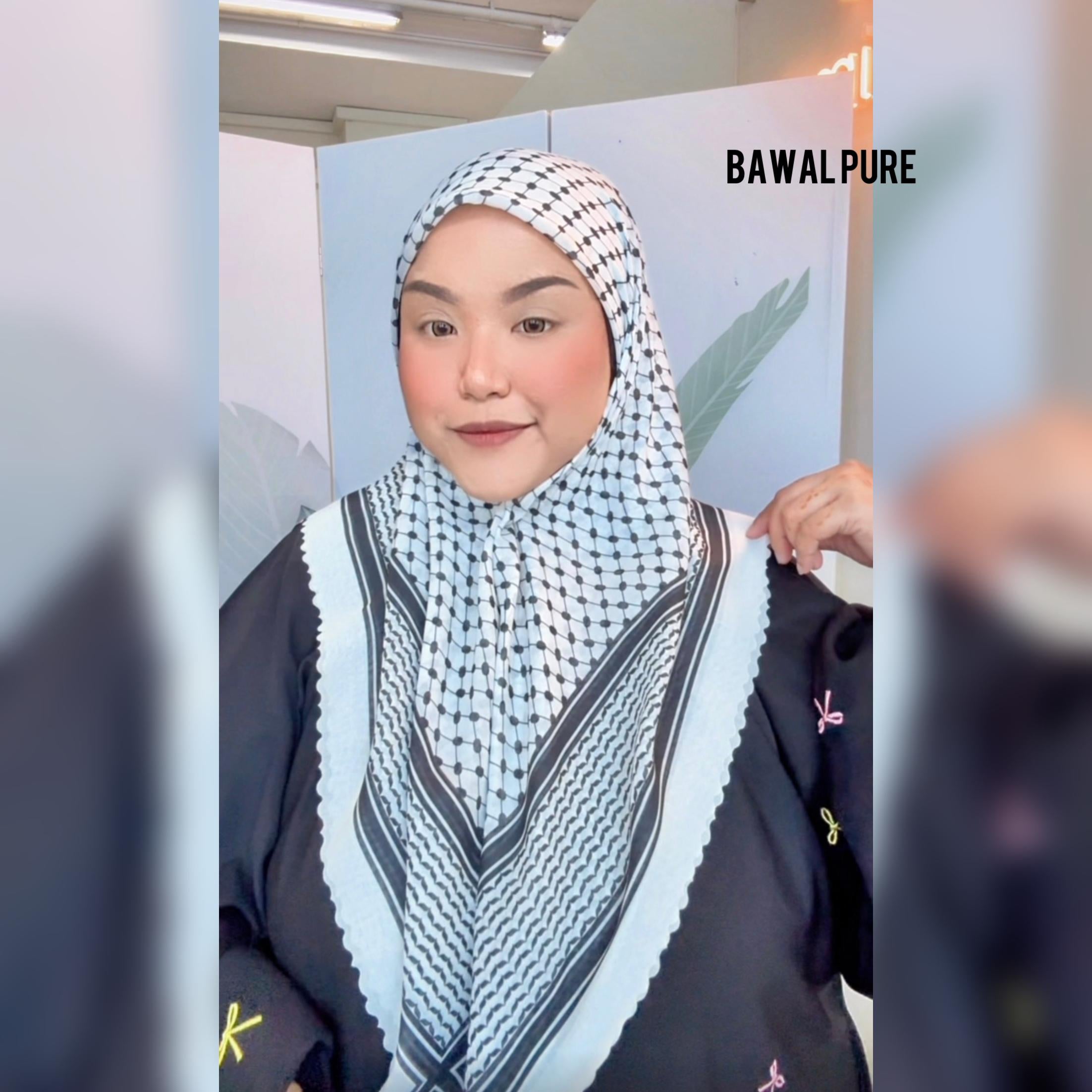 Curated Ghutra Series Shawl & Bawal 1.8M Chiffon Crepe Material 45" Cotton Voile