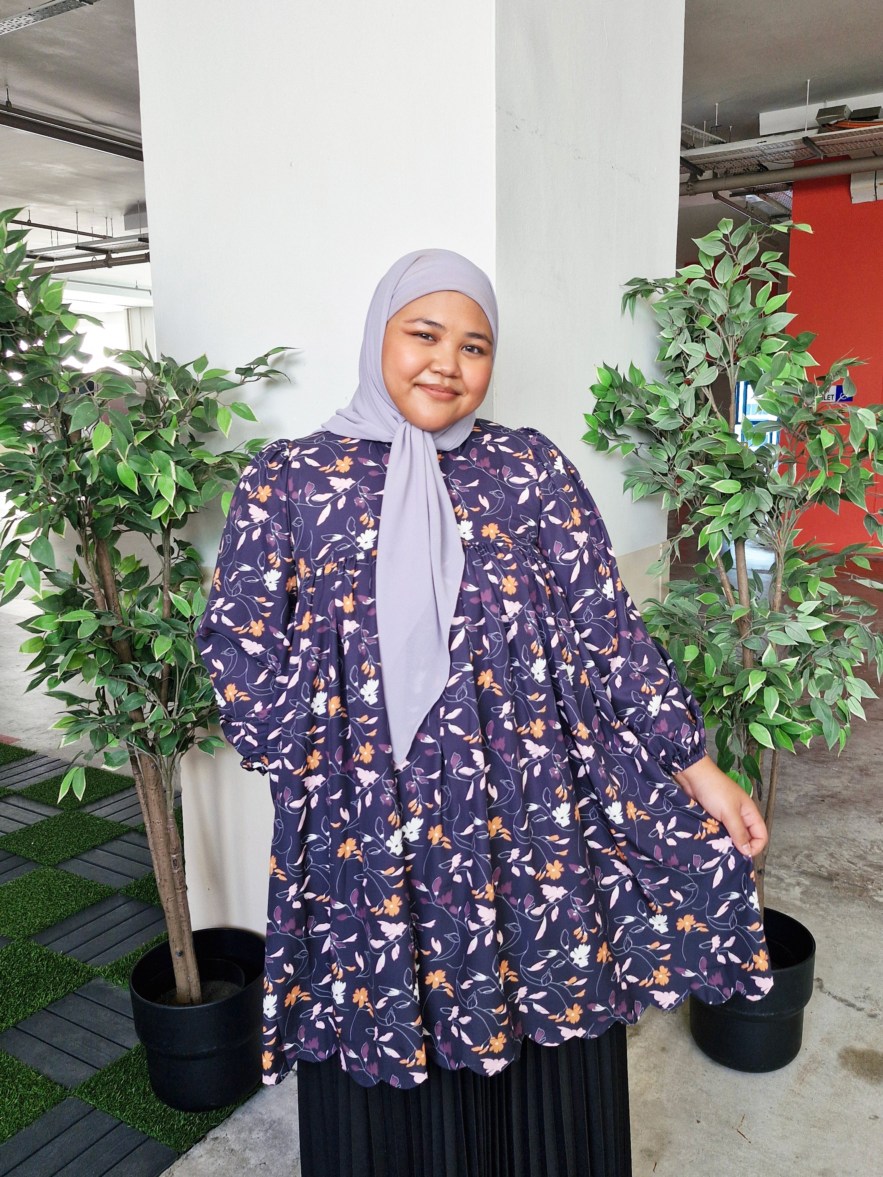 Nayla Scallop Printed Tunic