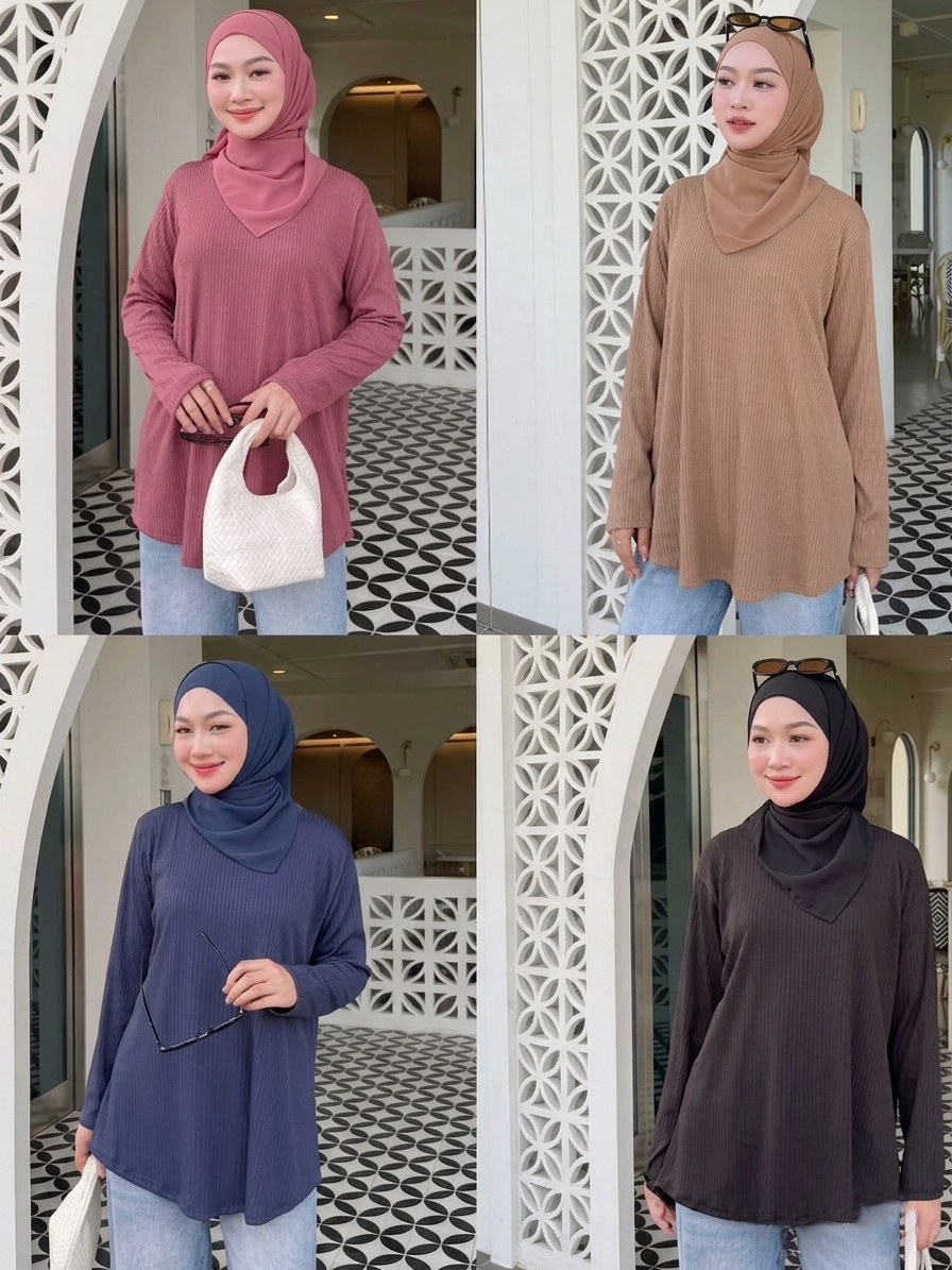 Hailey Ribbed Blouse