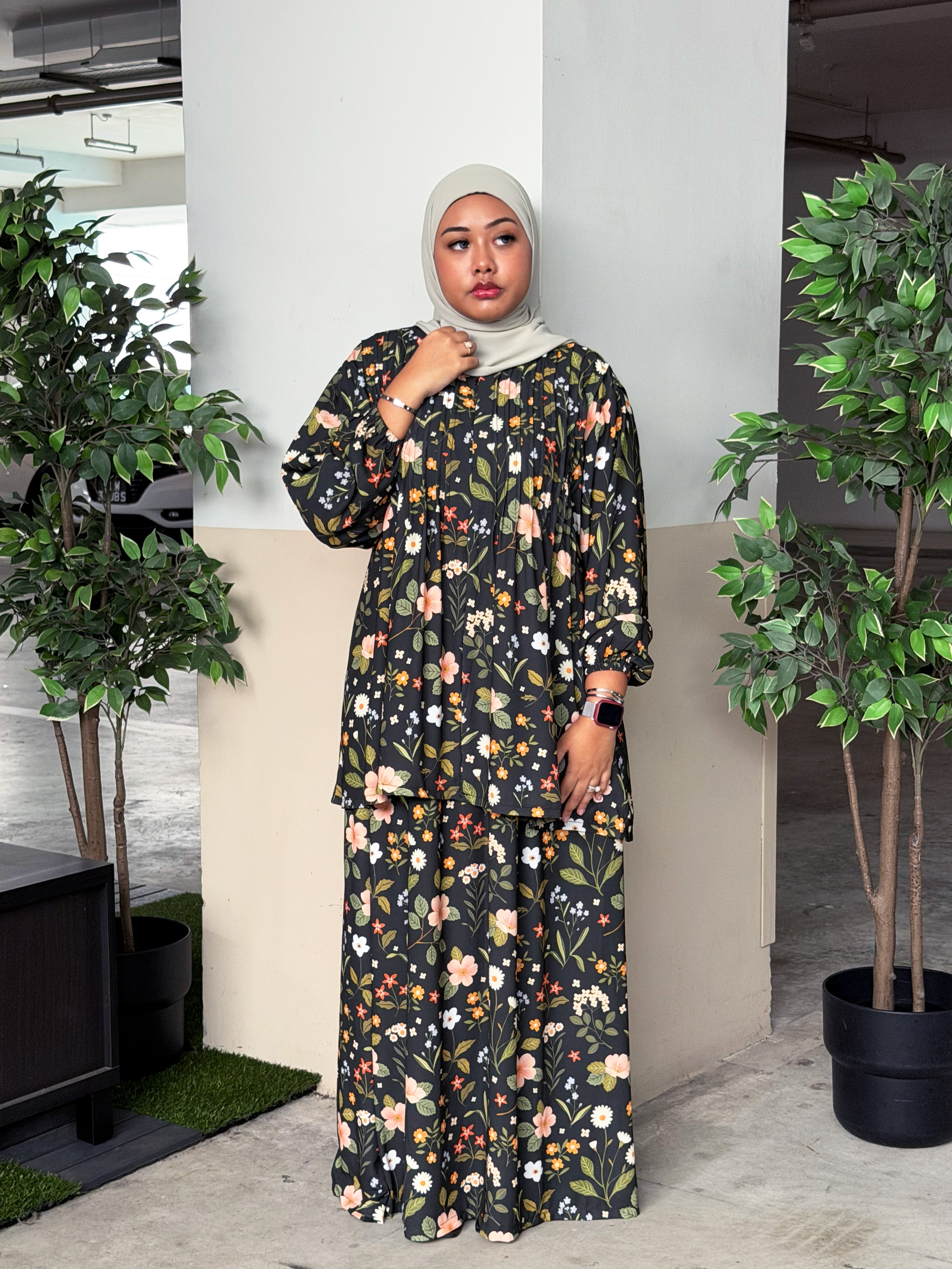 Freya Chiffon Pleated Skirt Set