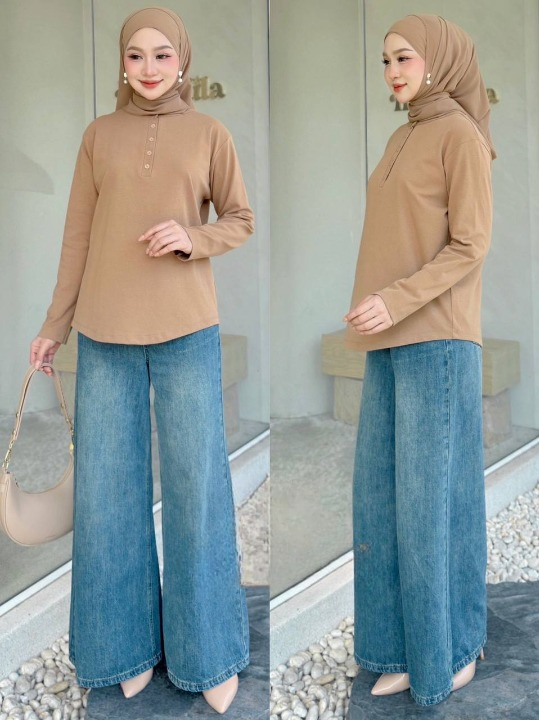 Wati Button Versatile Blouse