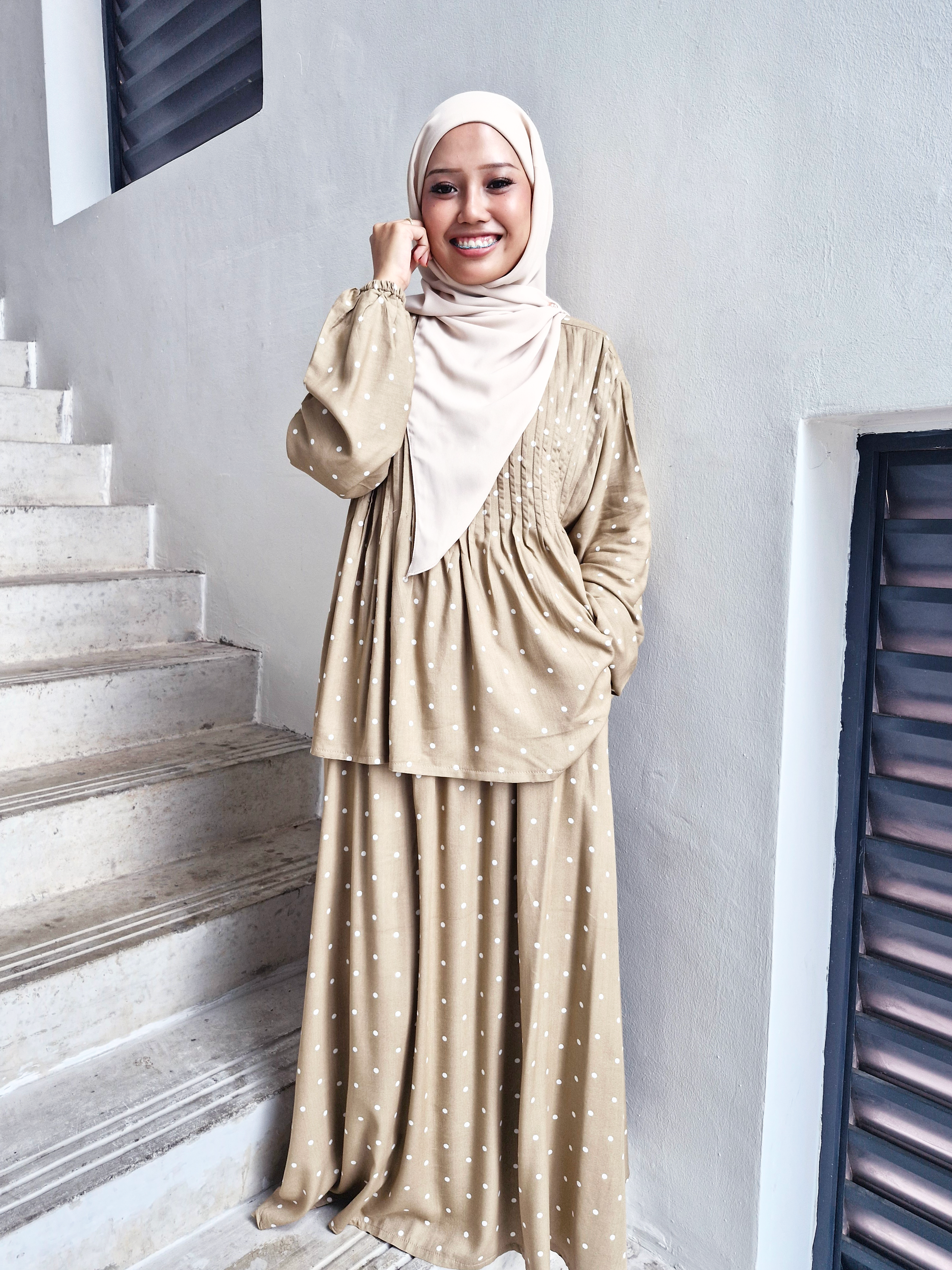 Freya Rayon Pleated Skirt Set